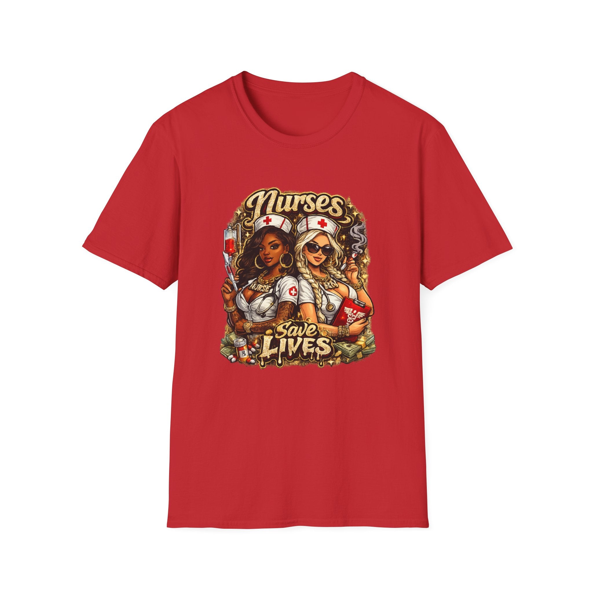 Nurses Save Lives T-Shirt | Nurse Appreciation Gift | Bold Nurse Graphic Tee