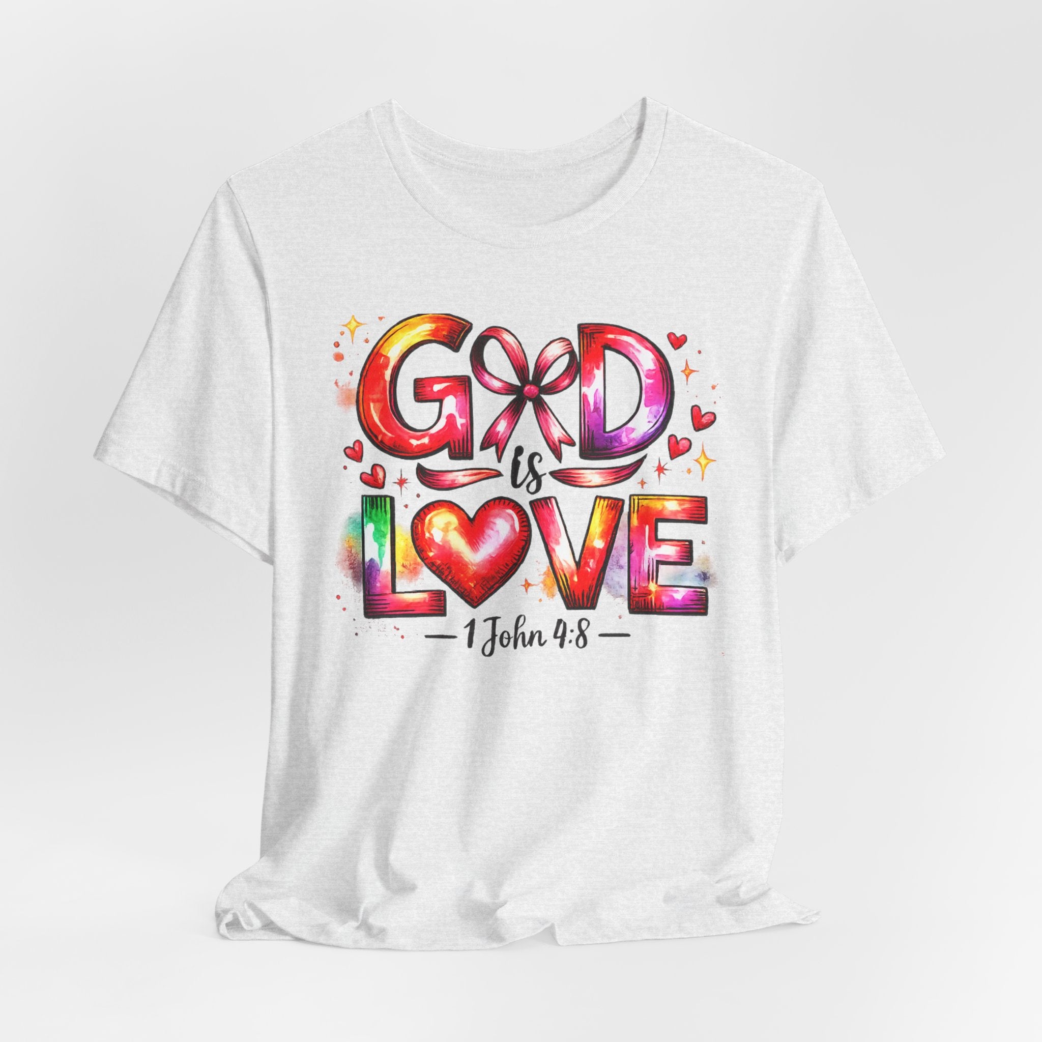 God is Love – 1 John 4:8 Christian Faith T-Shirt