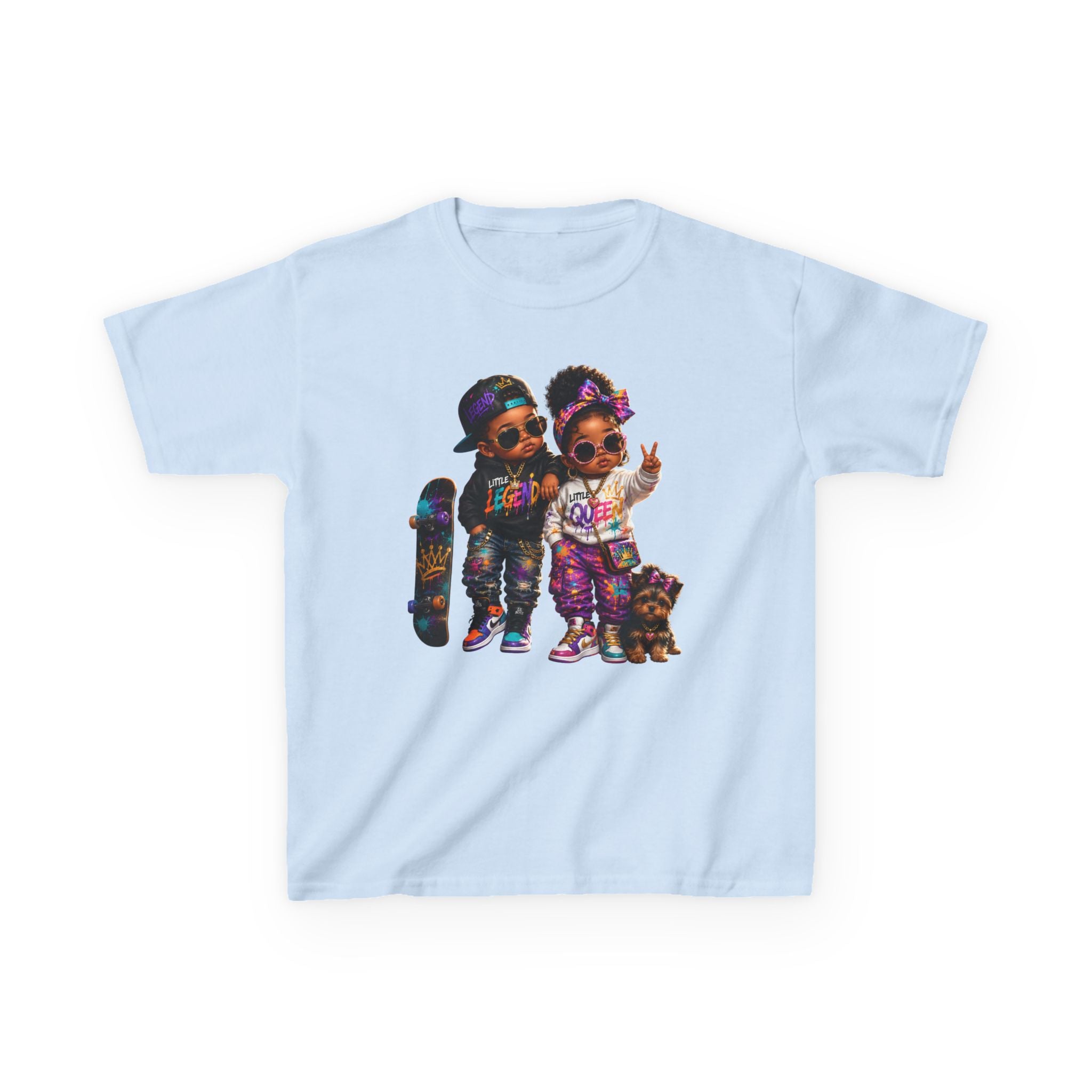 Little Legend & Little Queen T-Shirt | Back to School Hip Hop Kids Graphic Tee | Urban Streetwear Shirt