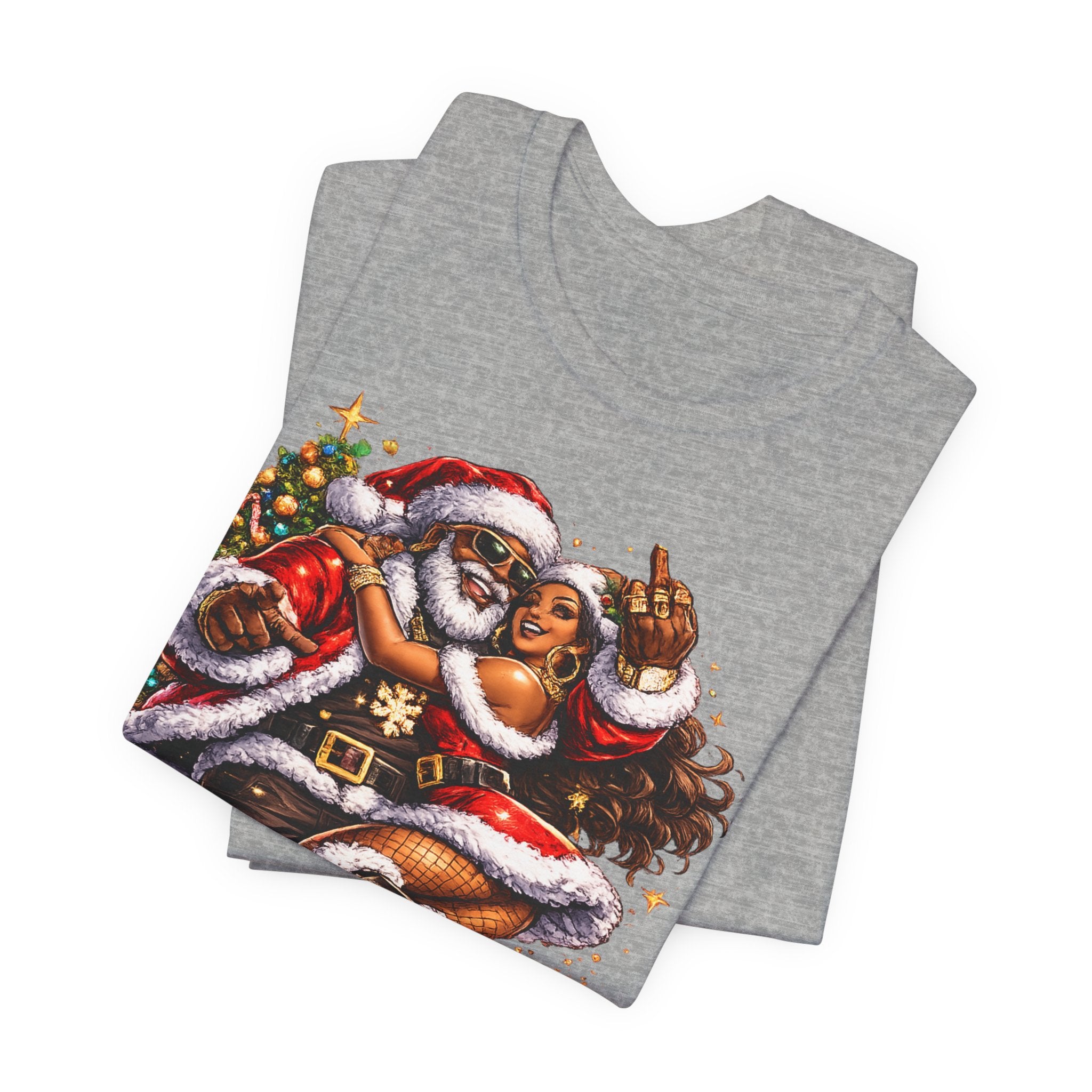 Hip Hop Santa & Mrs. Claus – Urban Christmas T-Shirt