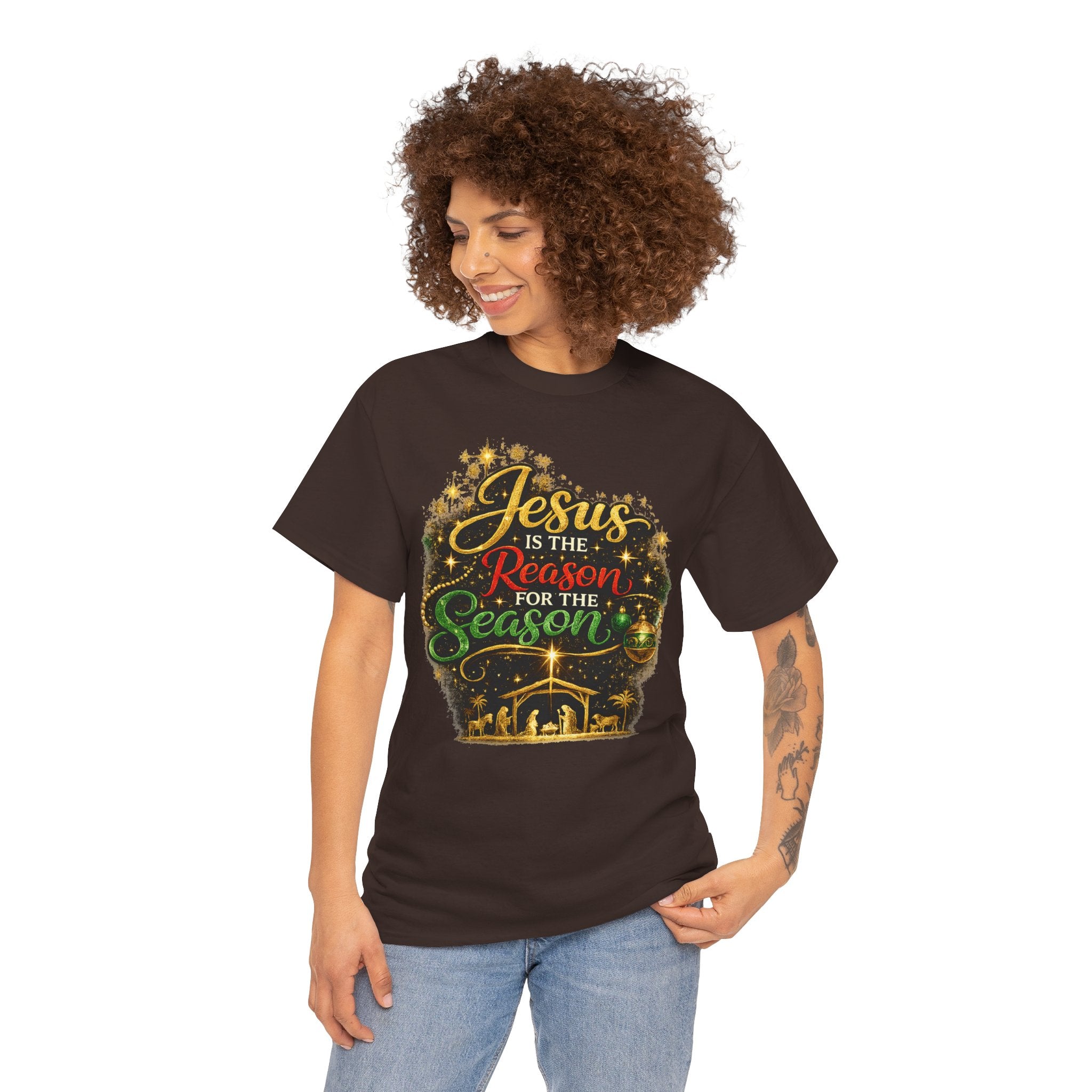 Jesus is the Reason for the Season Shirt – Christian Christmas Tee | Faith Holiday Gift