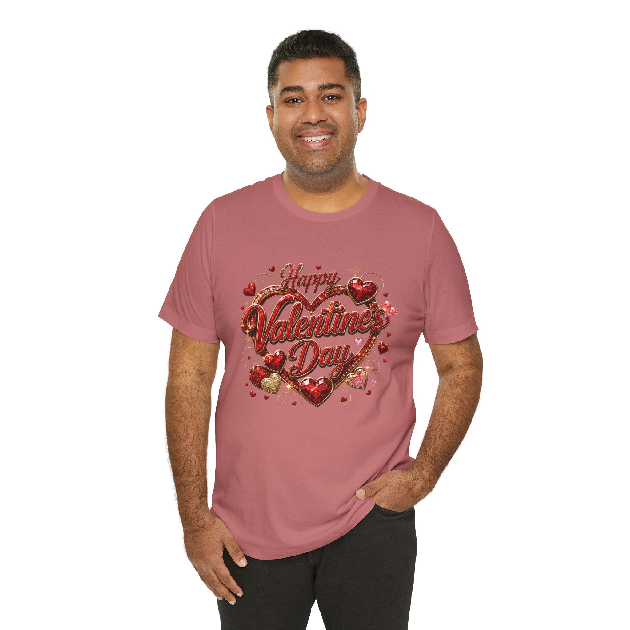 Happy Valentine's Day Glam Heart T-Shirt