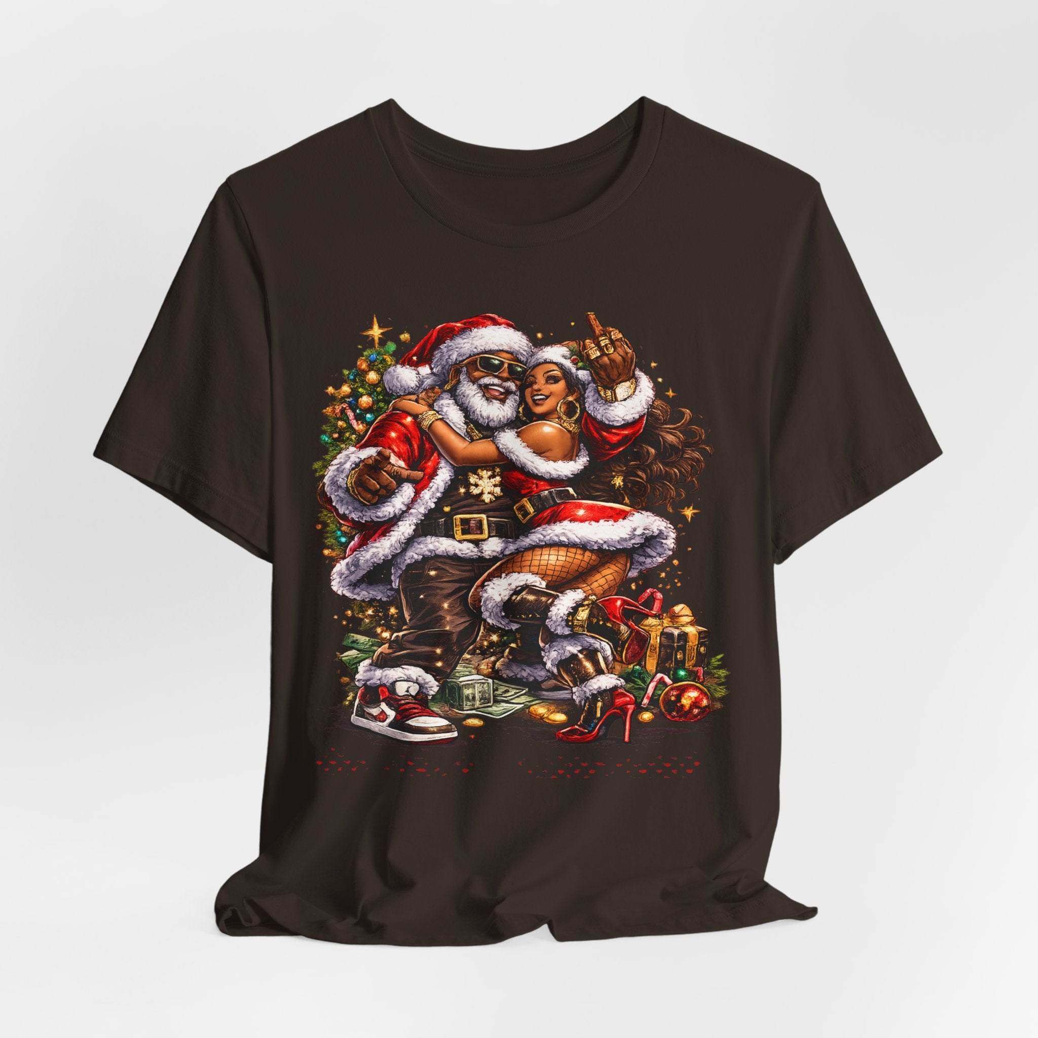 Hip Hop Santa & Mrs. Claus – Urban Christmas T-Shirt