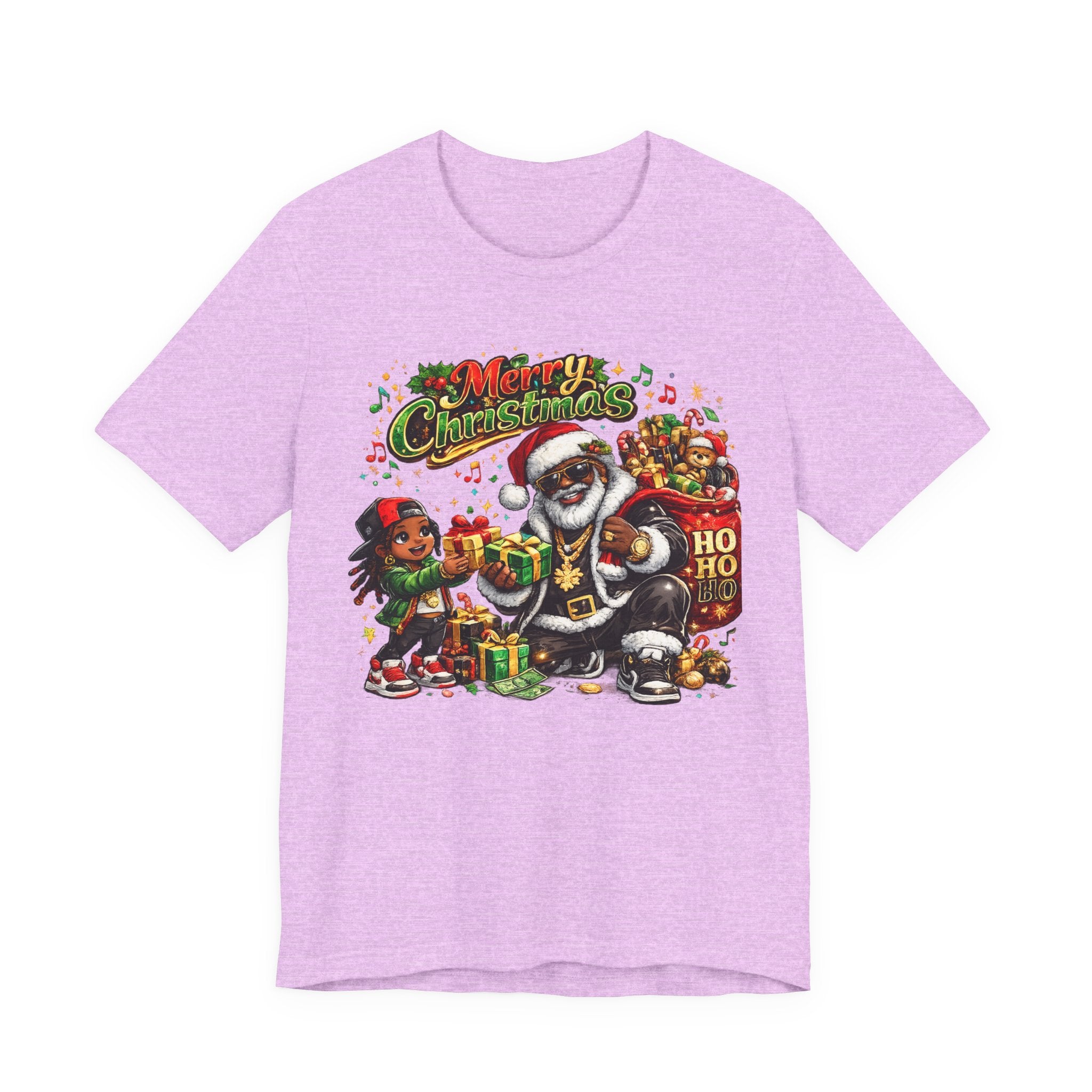 Black Santa Merry Christmas Shirt – Hip Hop Santa Gift Tee | Melanin Family Holiday Shirt