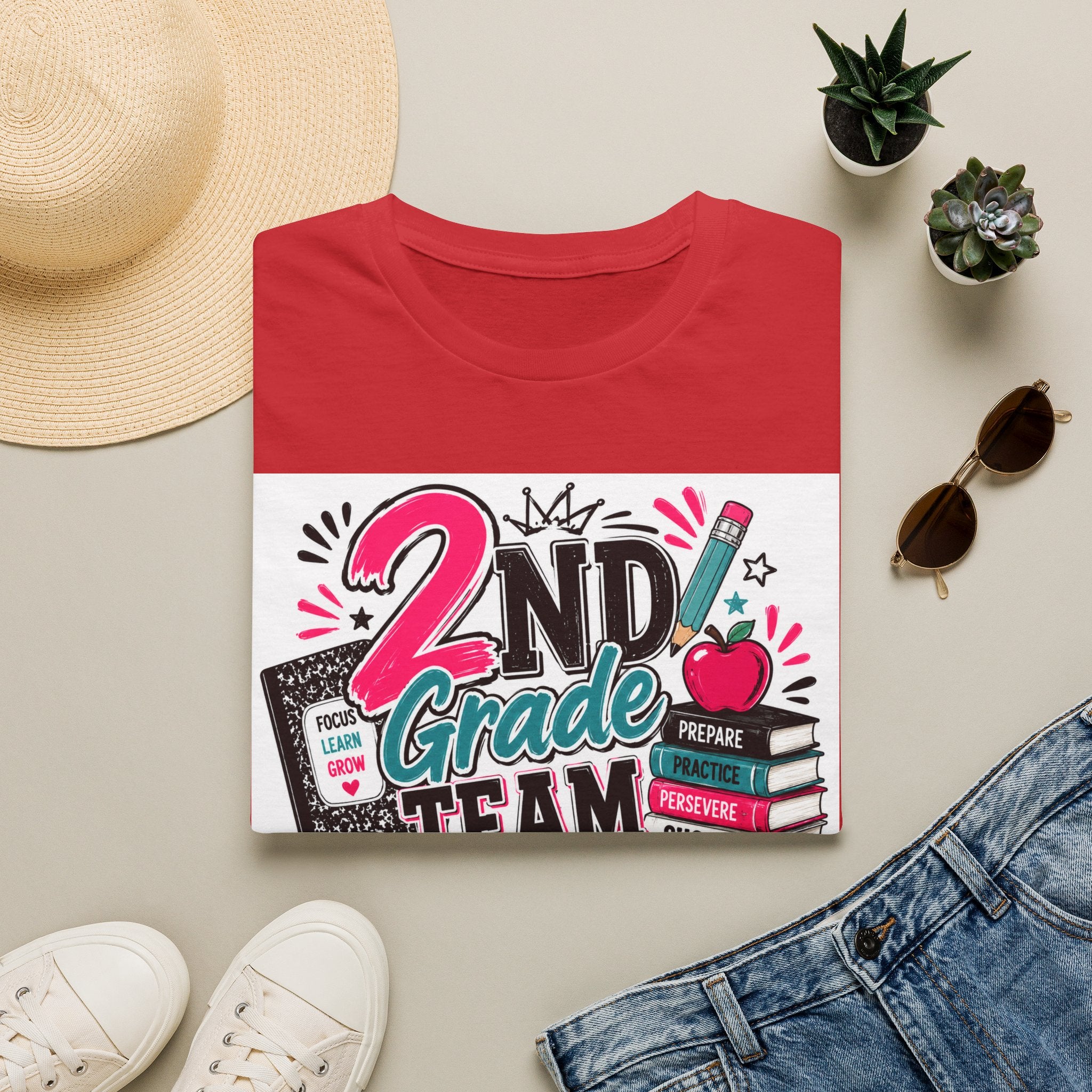 2nd Grade Team T-Shirt — Teacher Appreciation Back-to-School Tee