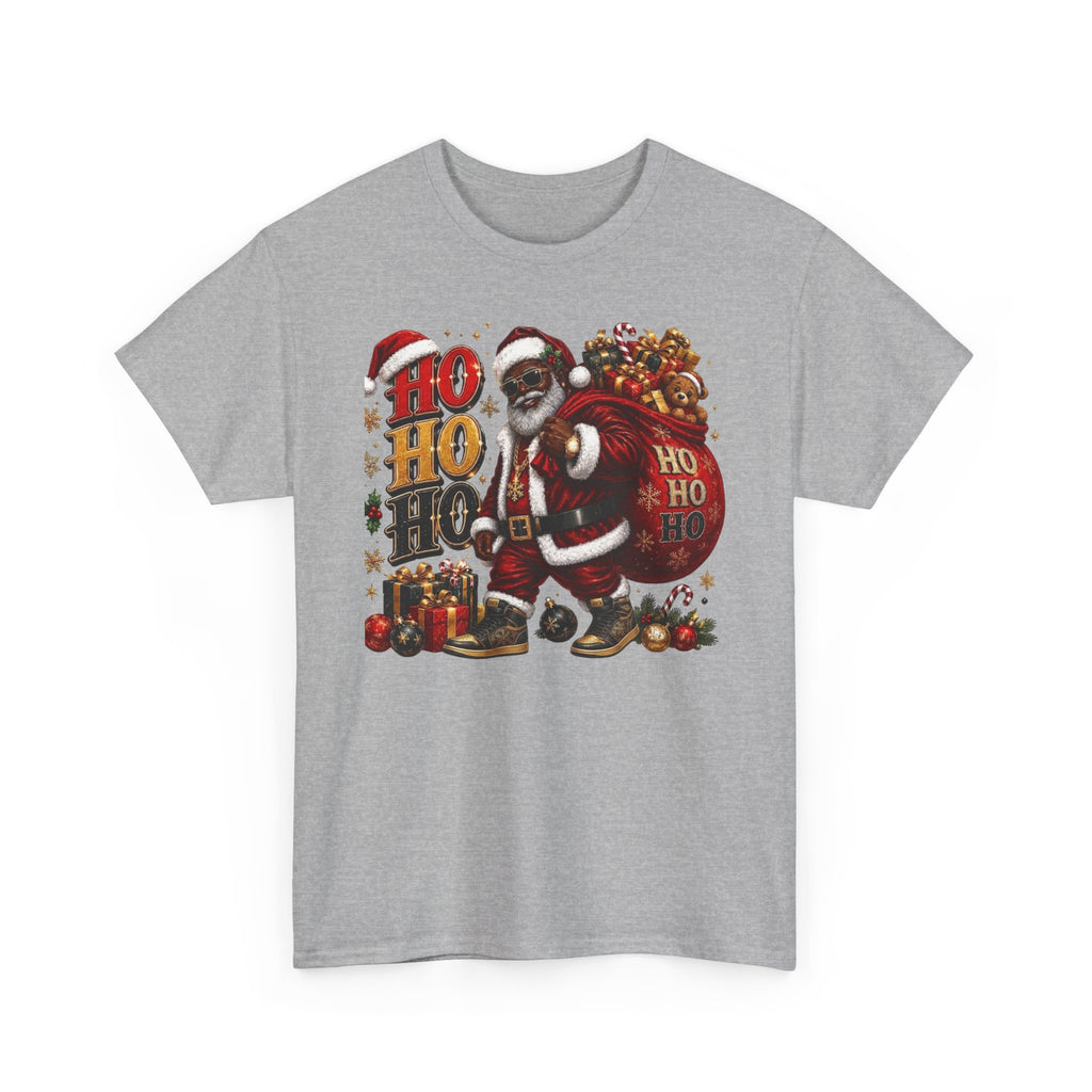 Black Santa Ho Ho Ho Shirt – Melanin Christmas Tee | Holiday Gift for Himz xc