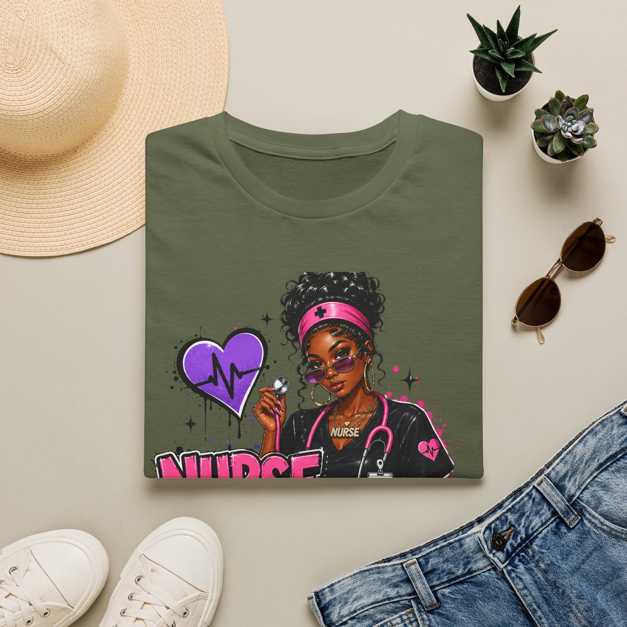 Nurse In Progress T-Shirt | Future Nurse Gift | Black Girl Nurse Graphic Tee