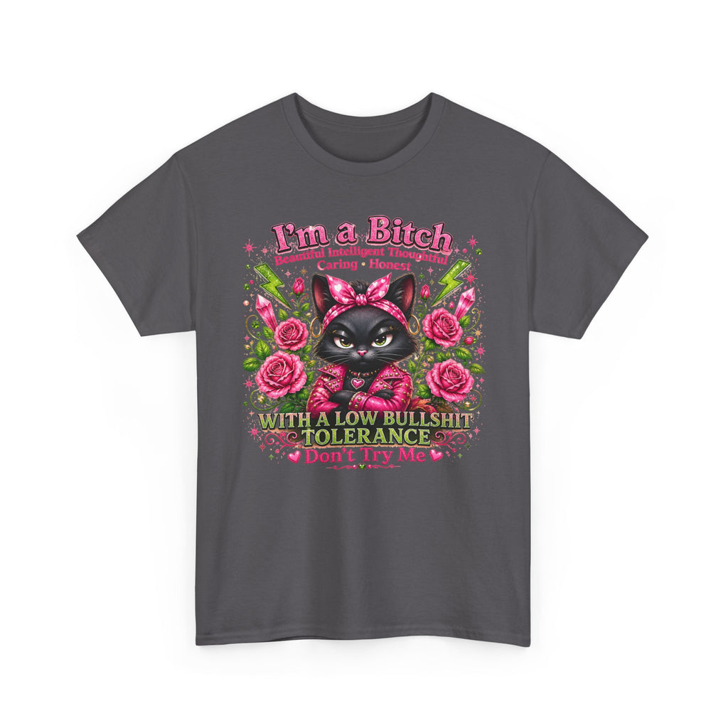 I'm a B.I.T.C.H. Sassy Cat Shirt – Beautiful Intelligent Thoughtful Caring Honest | Funny Attitude Tee