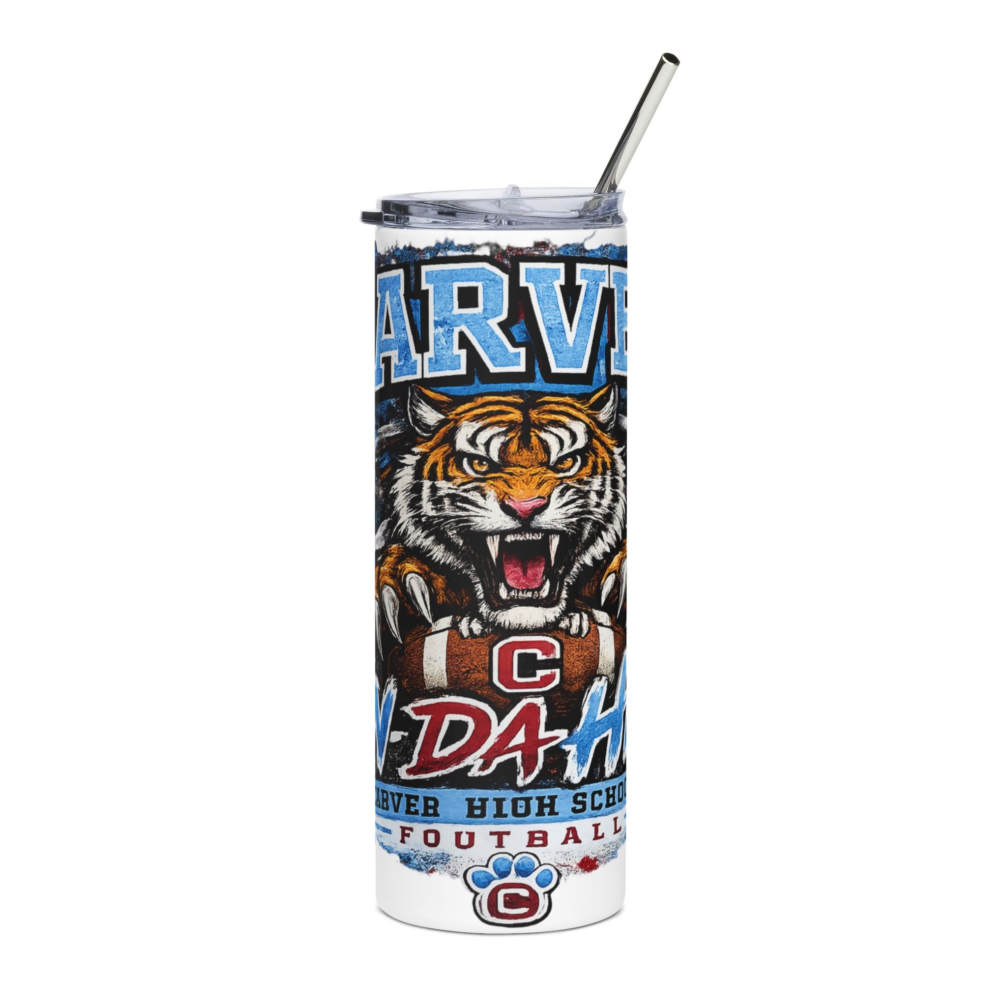 Carver High School Tigers "On Da Hill" 20oz Stainless Steel Tumbler