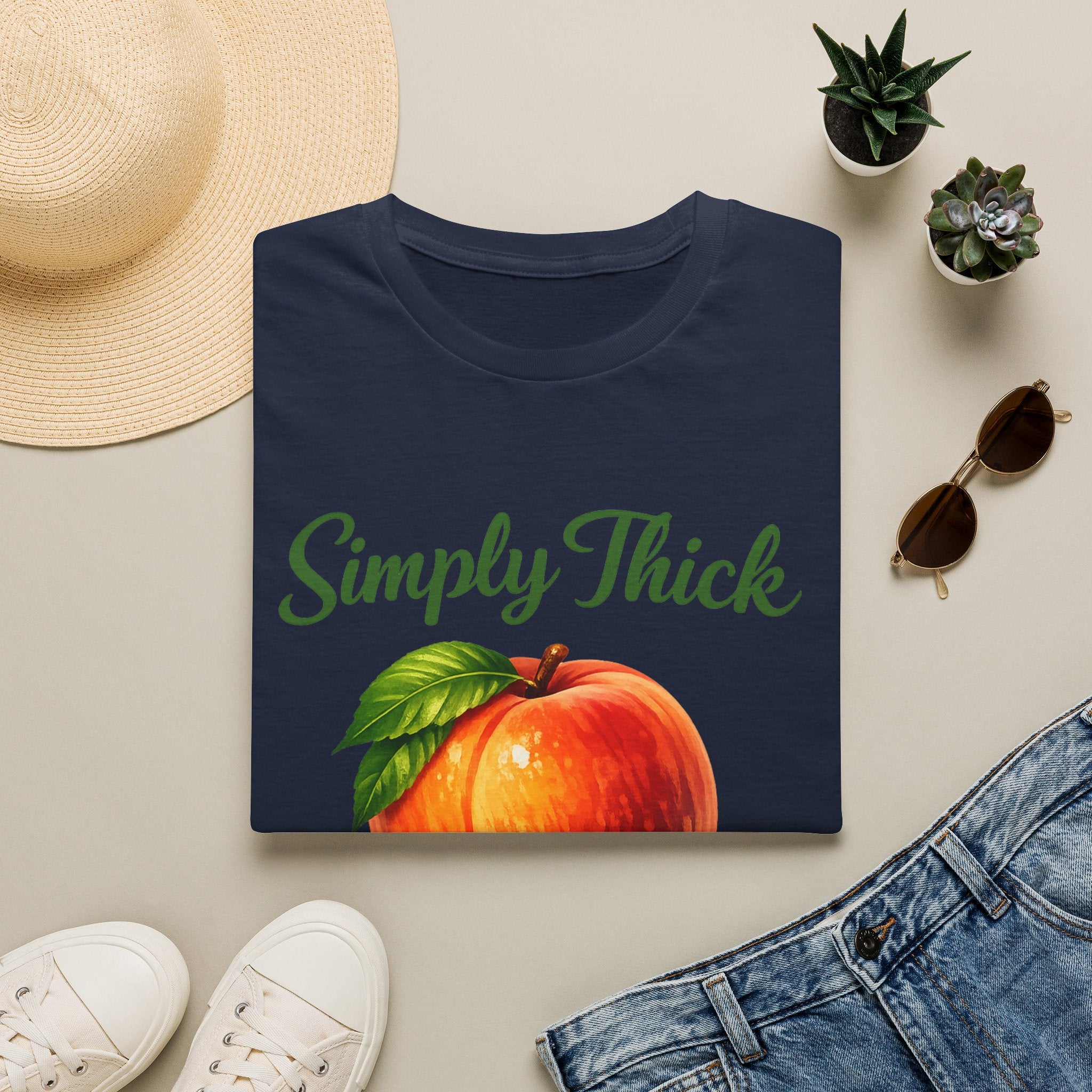 Simply Thick All Natural – Peach Graphic Tee