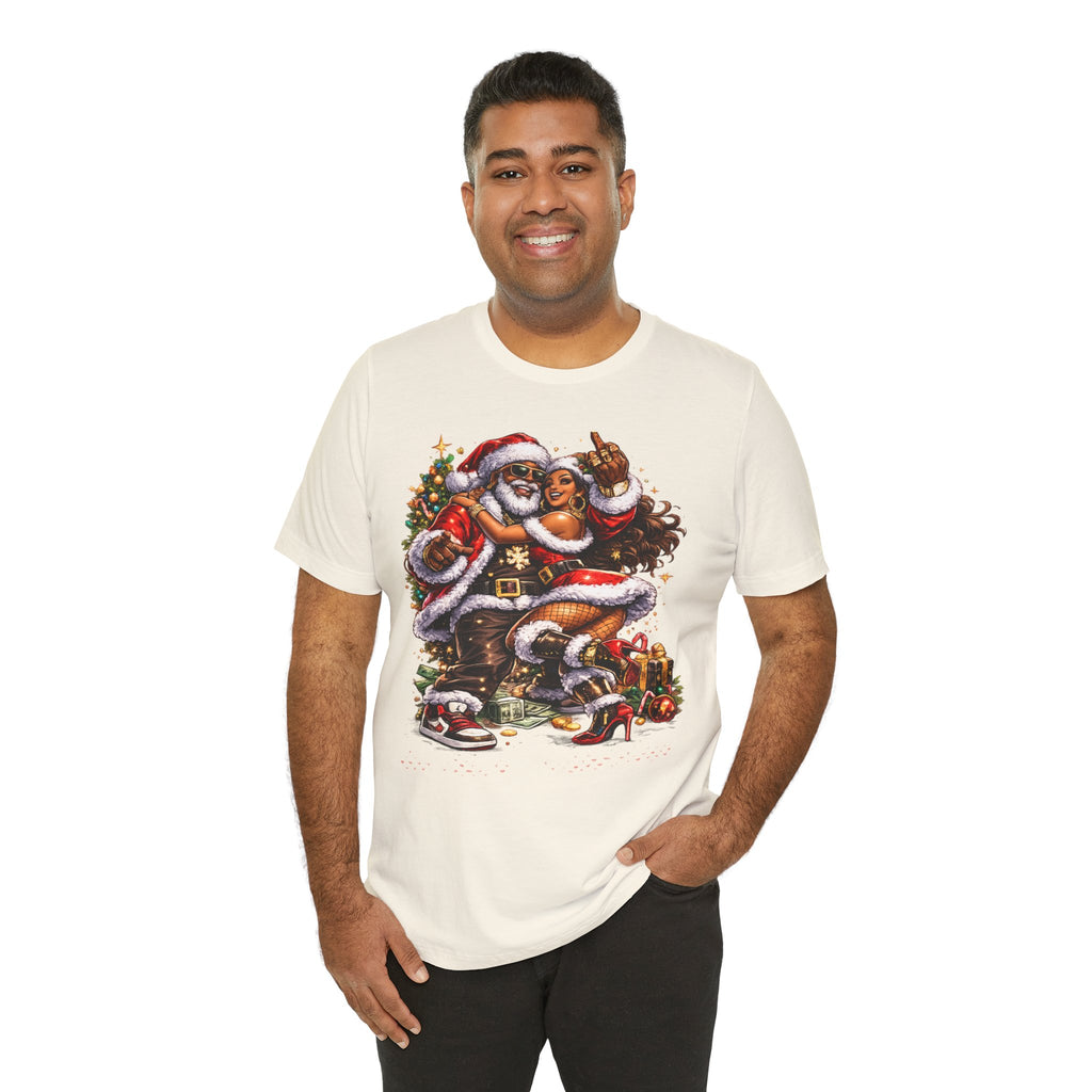 Hip Hop Santa & Mrs. Claus – Urban Christmas T-Shirt