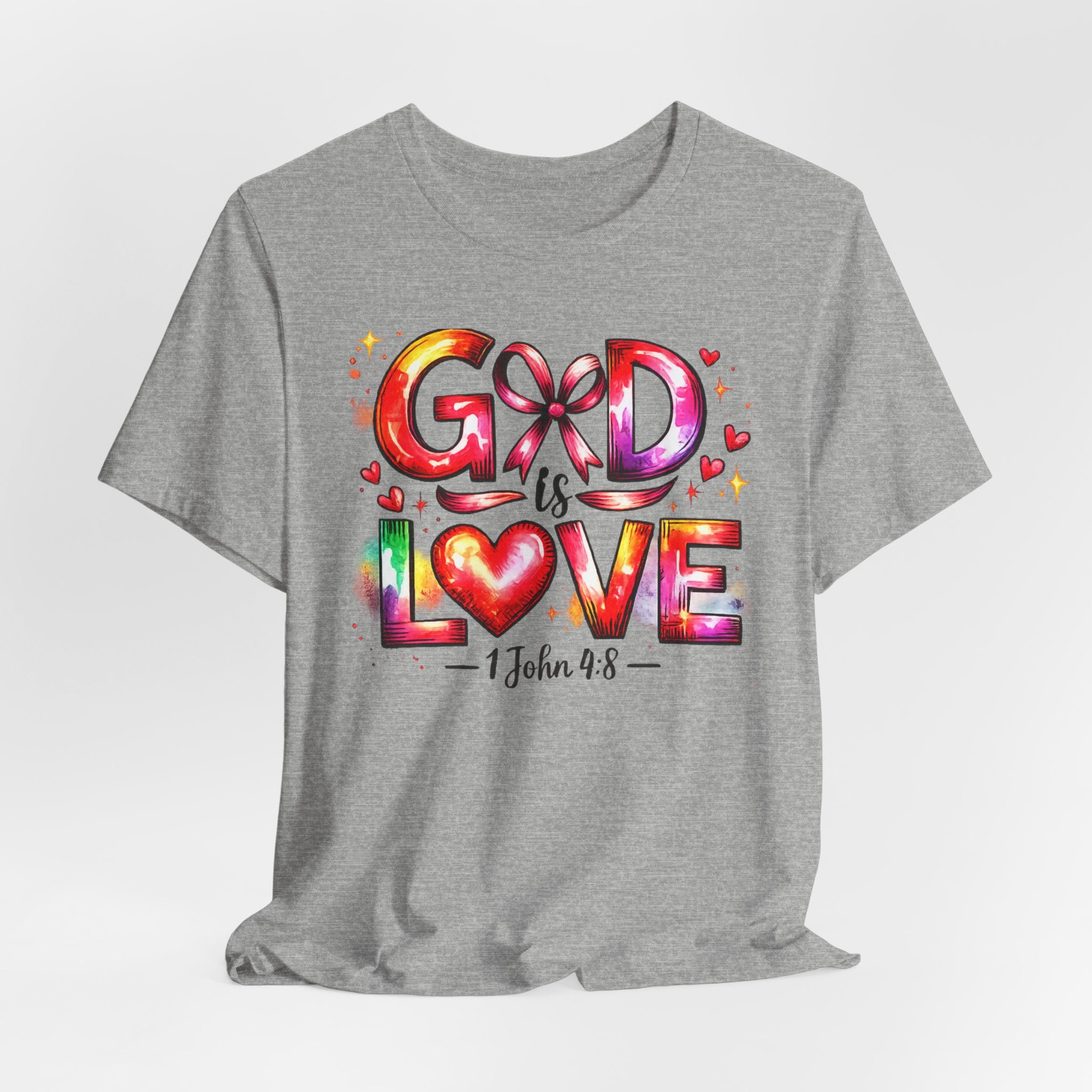 God is Love – 1 John 4:8 Christian Faith T-Shirt