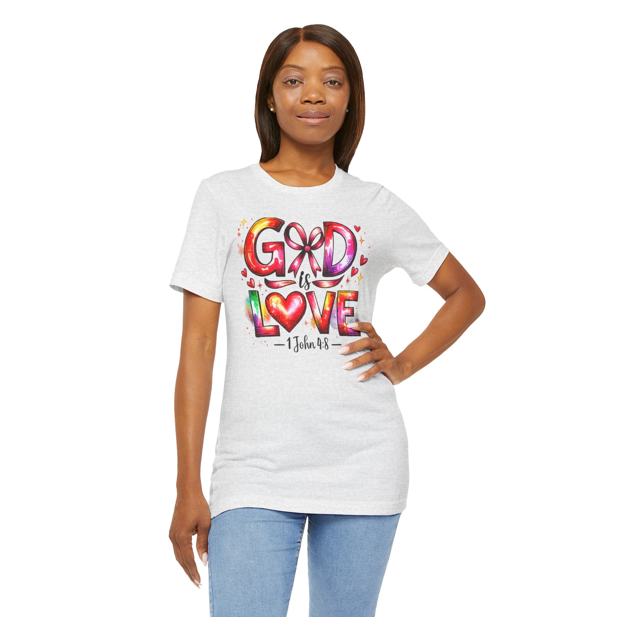 God is Love – 1 John 4:8 Christian Faith T-Shirt
