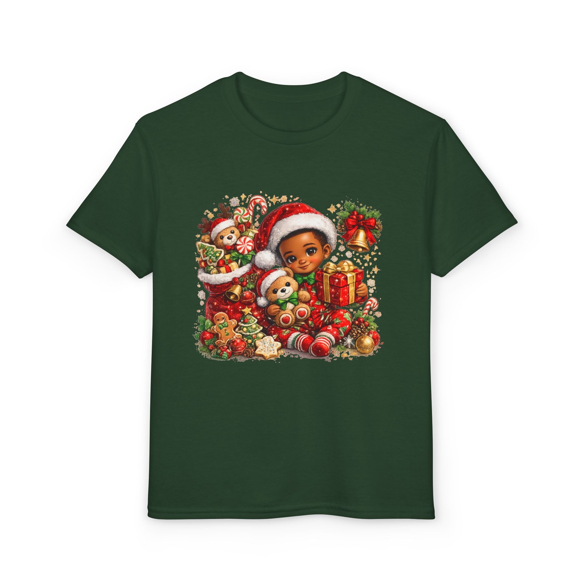 Black Boy Christmas Shirt – Melanin Kids Holiday Tee | Christmas Gift for Boys
