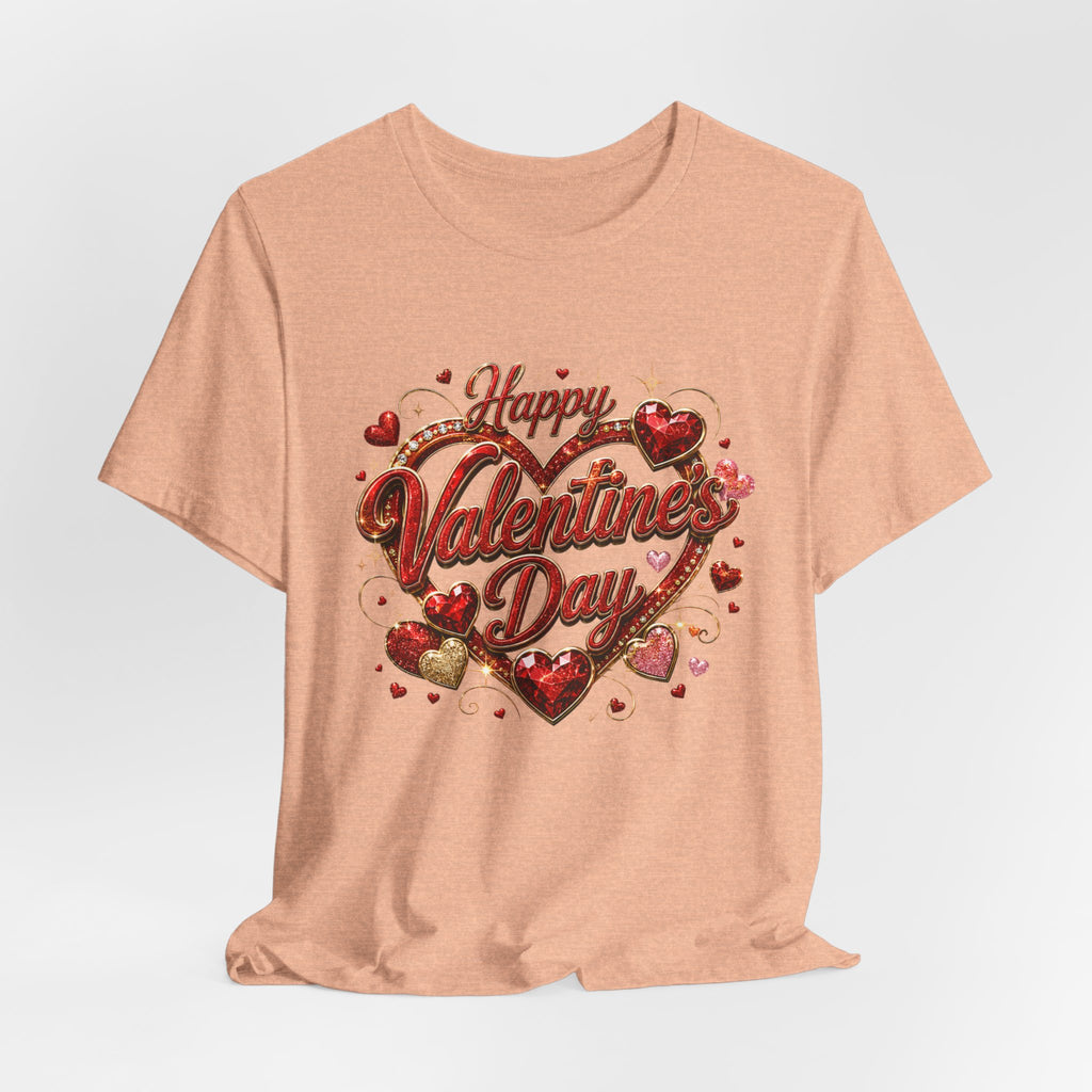 Happy Valentine's Day Glam Heart T-Shirt