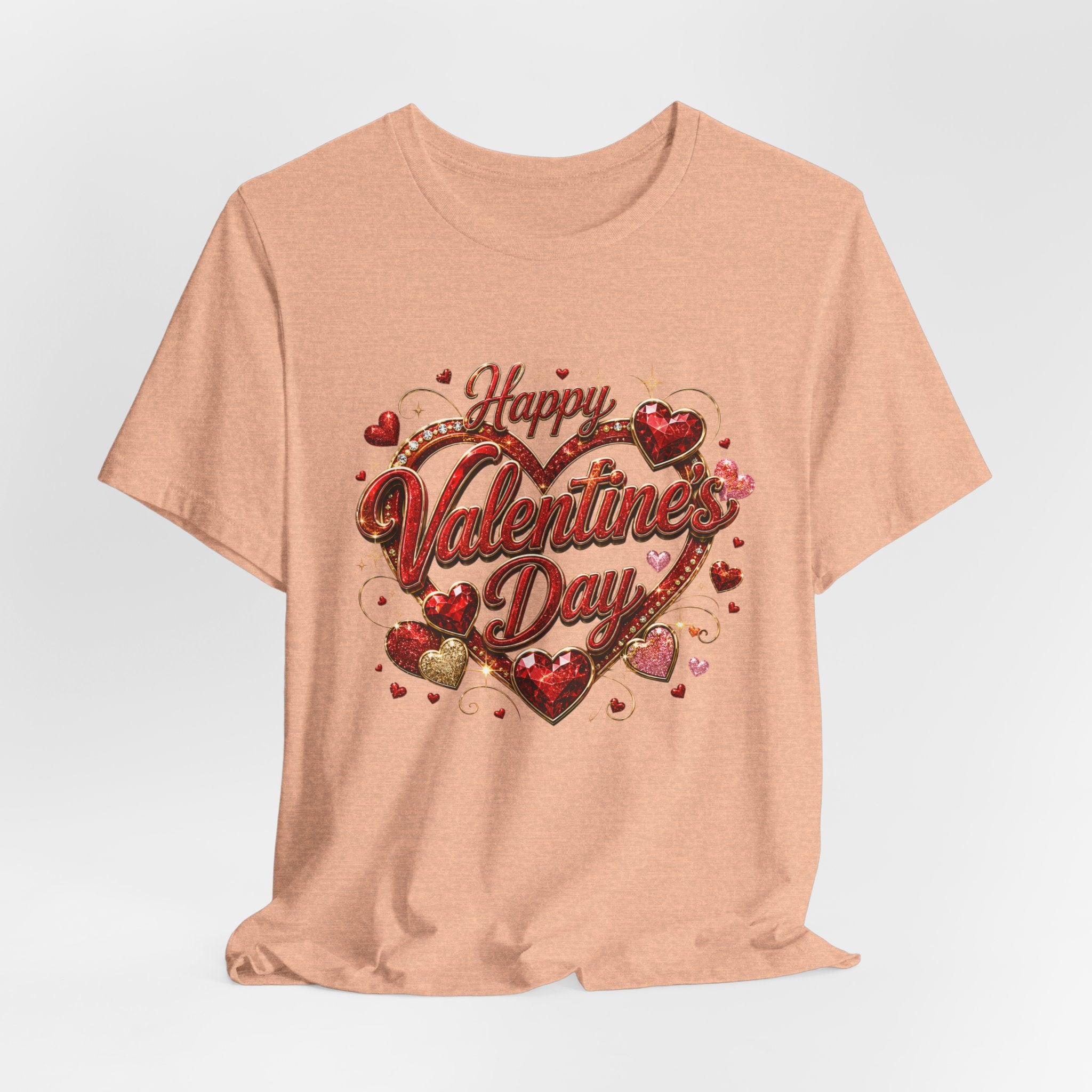 Happy Valentine's Day Glam Heart T-Shirt