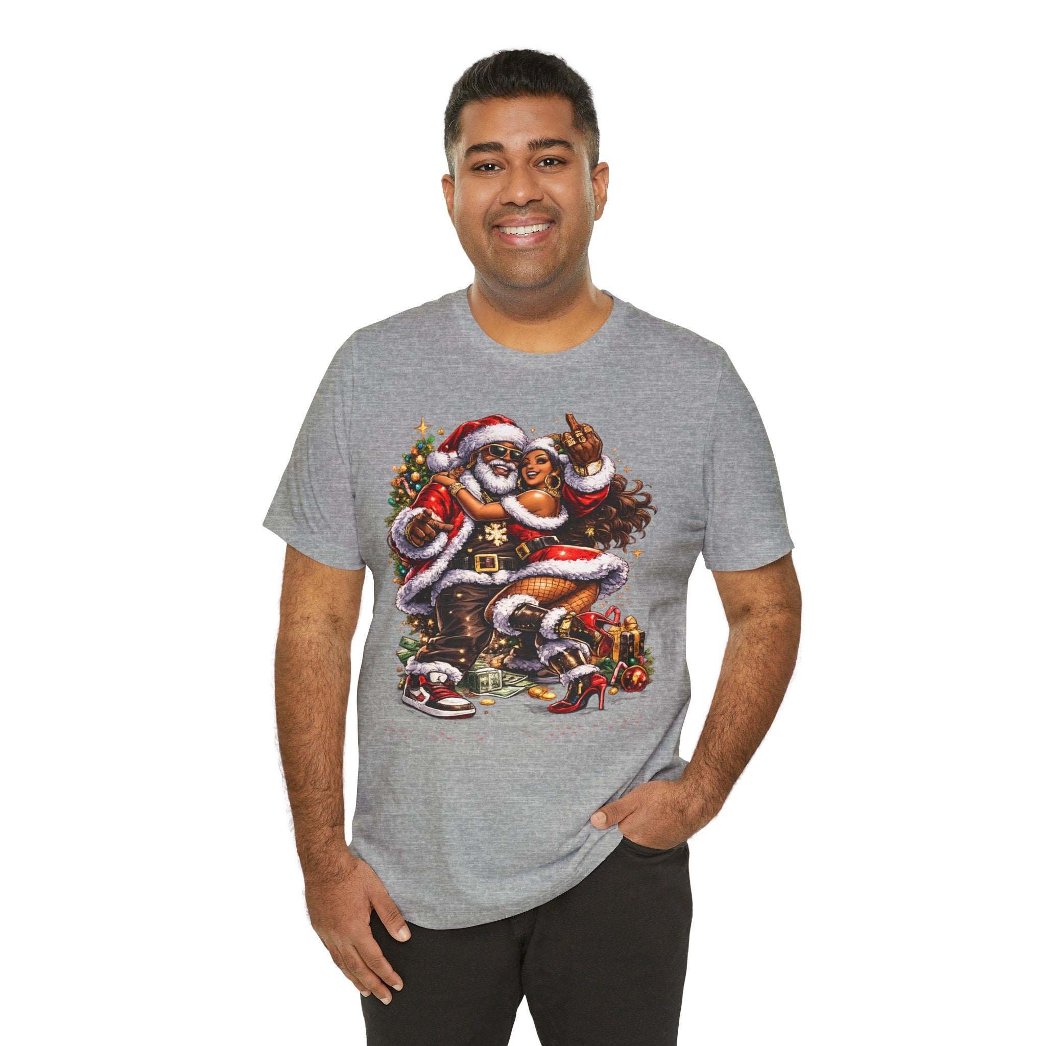 Hip Hop Santa & Mrs. Claus – Urban Christmas T-Shirt