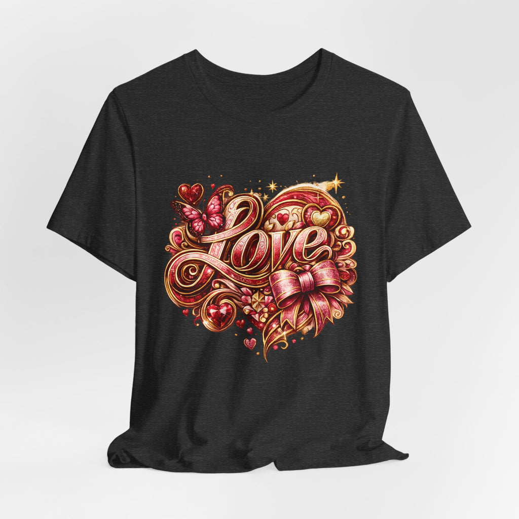 Love – Butterfly & Bow Valentine's Day T-Shirt