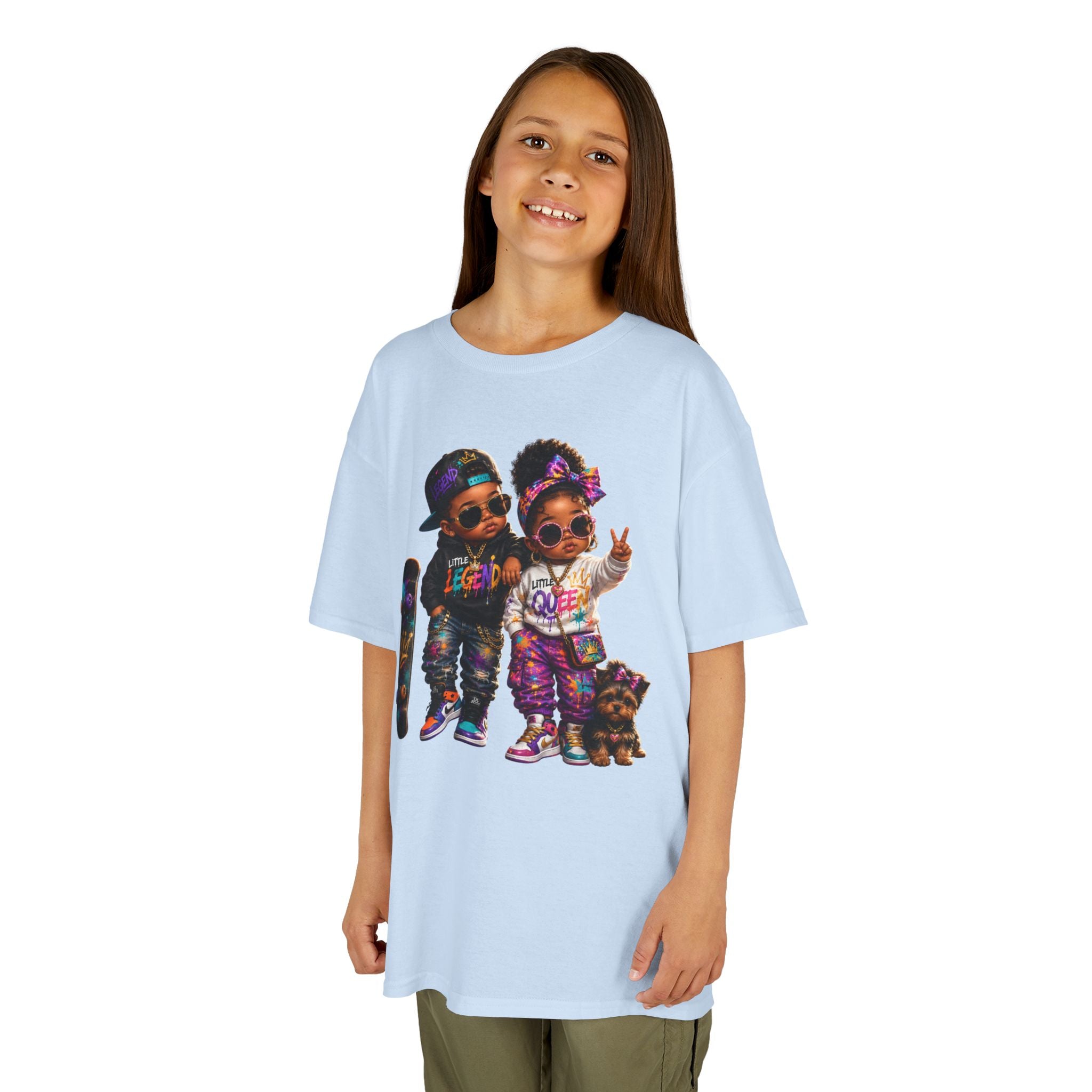 Little Legend & Little Queen T-Shirt | Back to School Hip Hop Kids Graphic Tee | Urban Streetwear Shirt