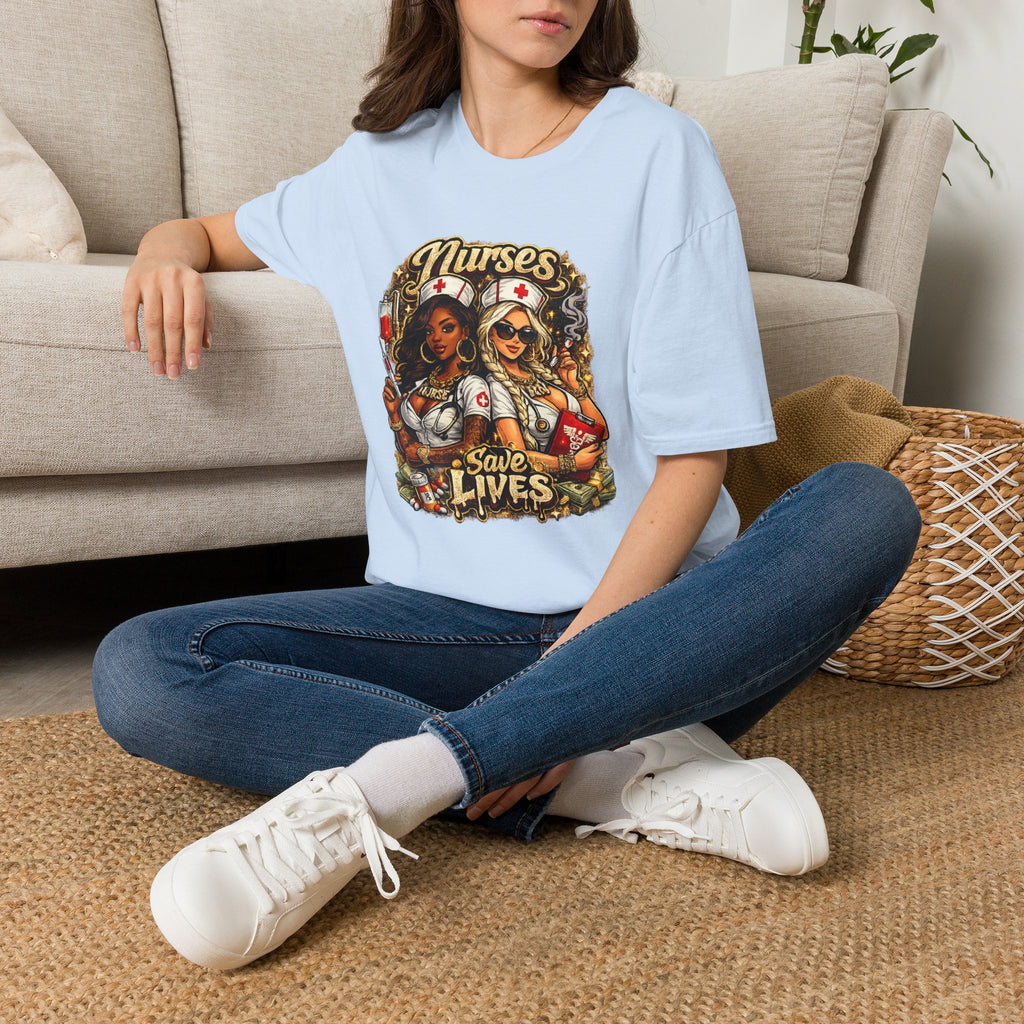Nurses Save Lives T-Shirt | Nurse Appreciation Gift | Bold Nurse Graphic Tee
