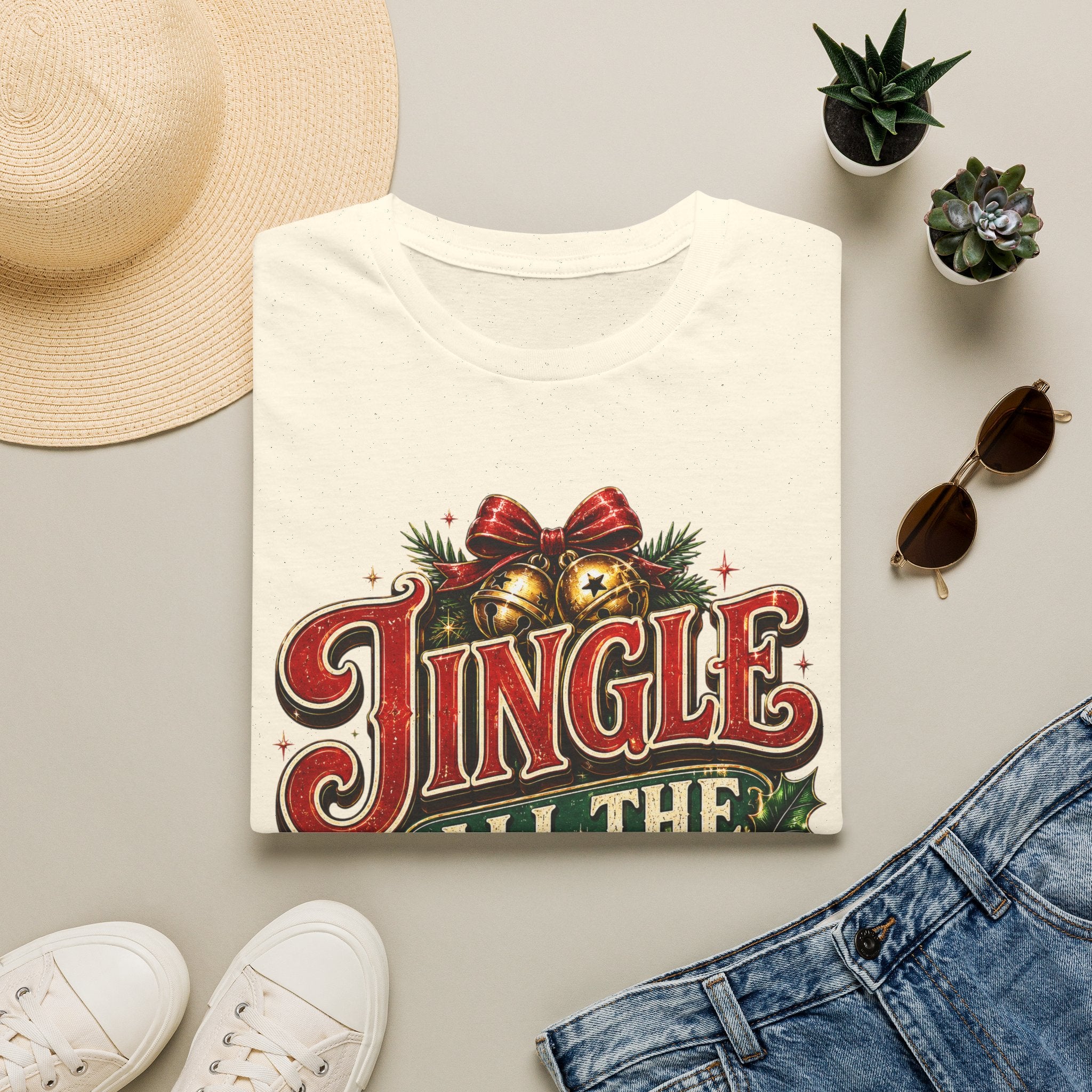 Jingle All the Way Shirt – Vintage Christmas Tee | Classic Holiday Gift