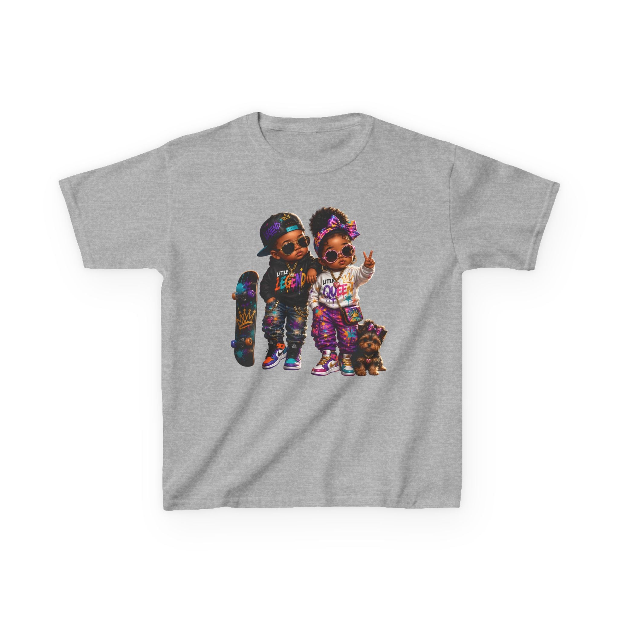 Little Legend & Little Queen T-Shirt | Back to School Hip Hop Kids Graphic Tee | Urban Streetwear Shirt