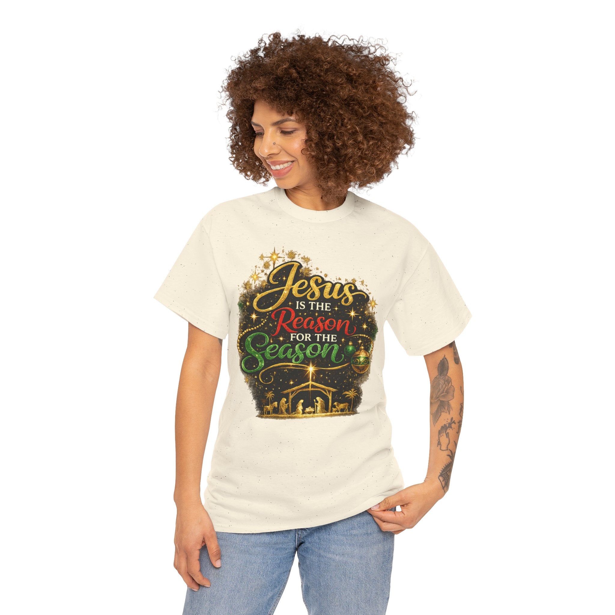 Jesus is the Reason for the Season Shirt – Christian Christmas Tee | Faith Holiday Gift