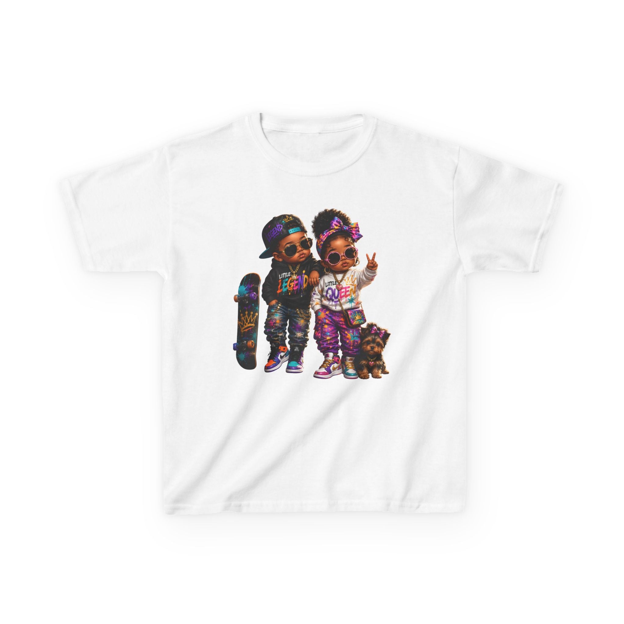 Little Legend & Little Queen T-Shirt | Back to School Hip Hop Kids Graphic Tee | Urban Streetwear Shirt