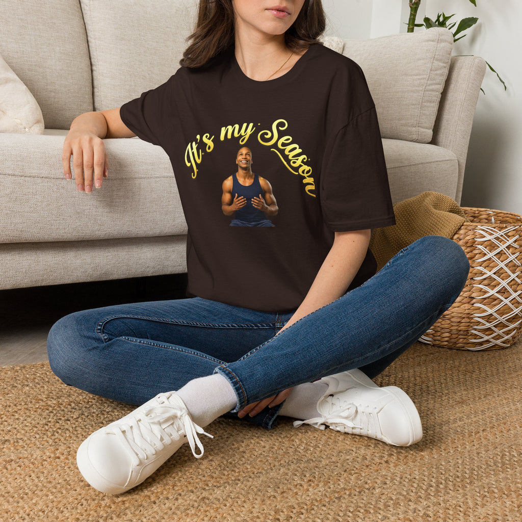 It's My Season T-Shirt | Gold Motivational Tee | Men's Empowerment Graphic Tee