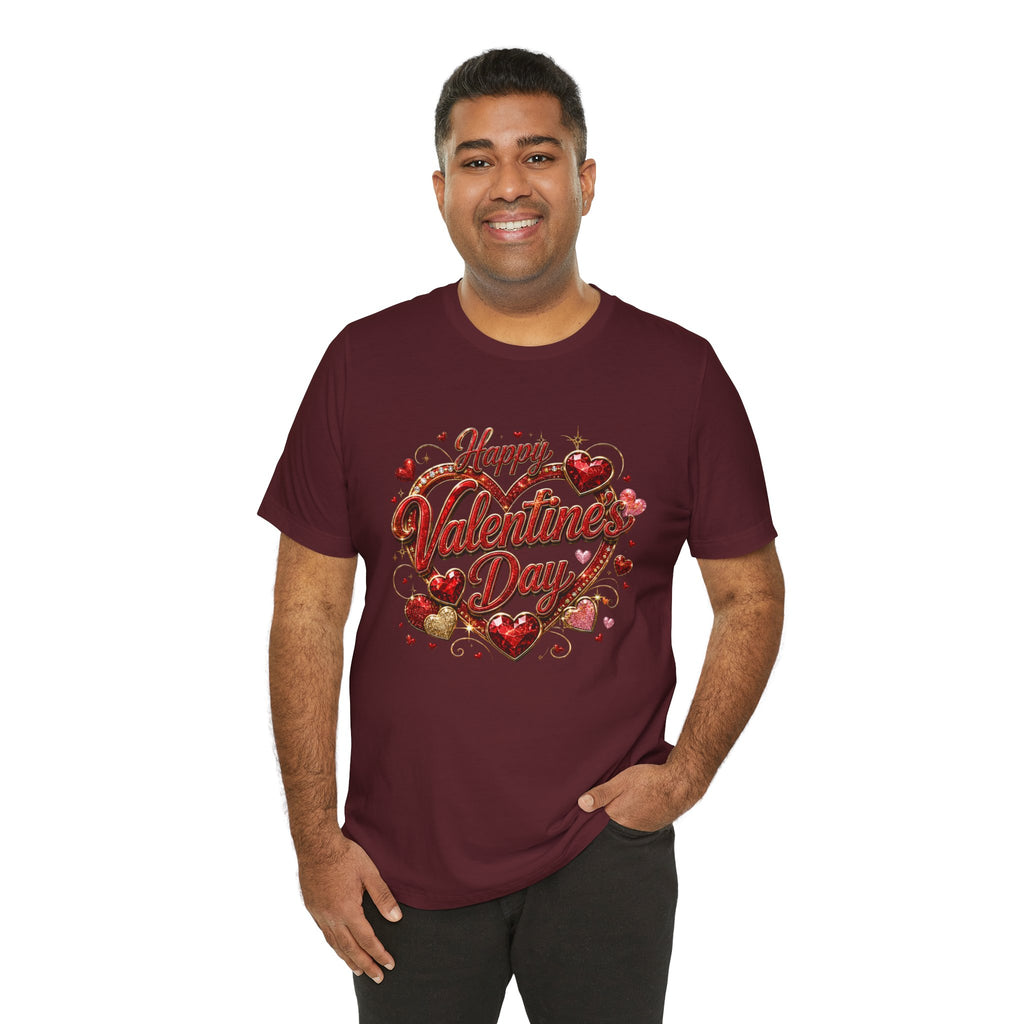 Happy Valentine's Day Glam Heart T-Shirt