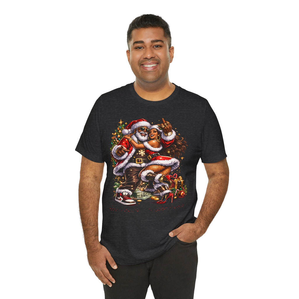 Hip Hop Santa & Mrs. Claus – Urban Christmas T-Shirt