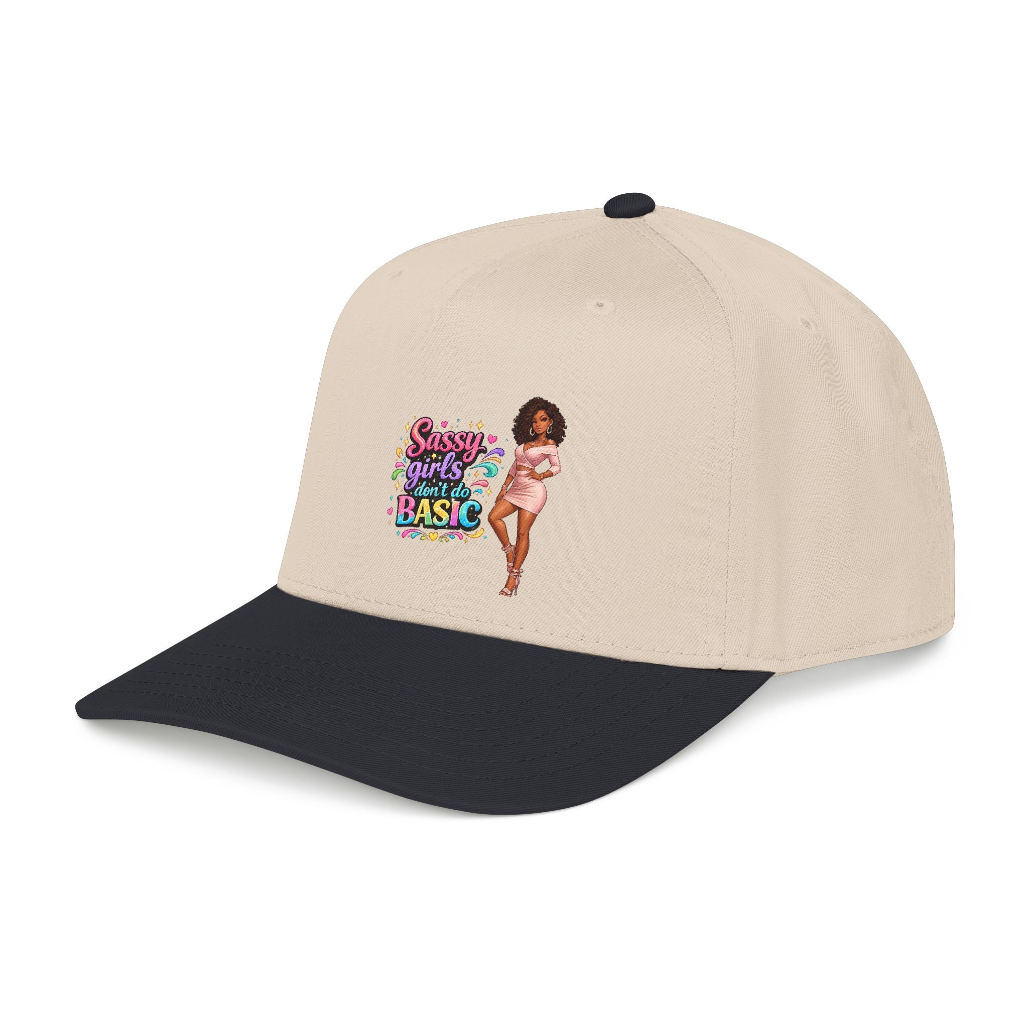 Sassy Girls Don't Do Basic Ball Cap – Royal/Natural