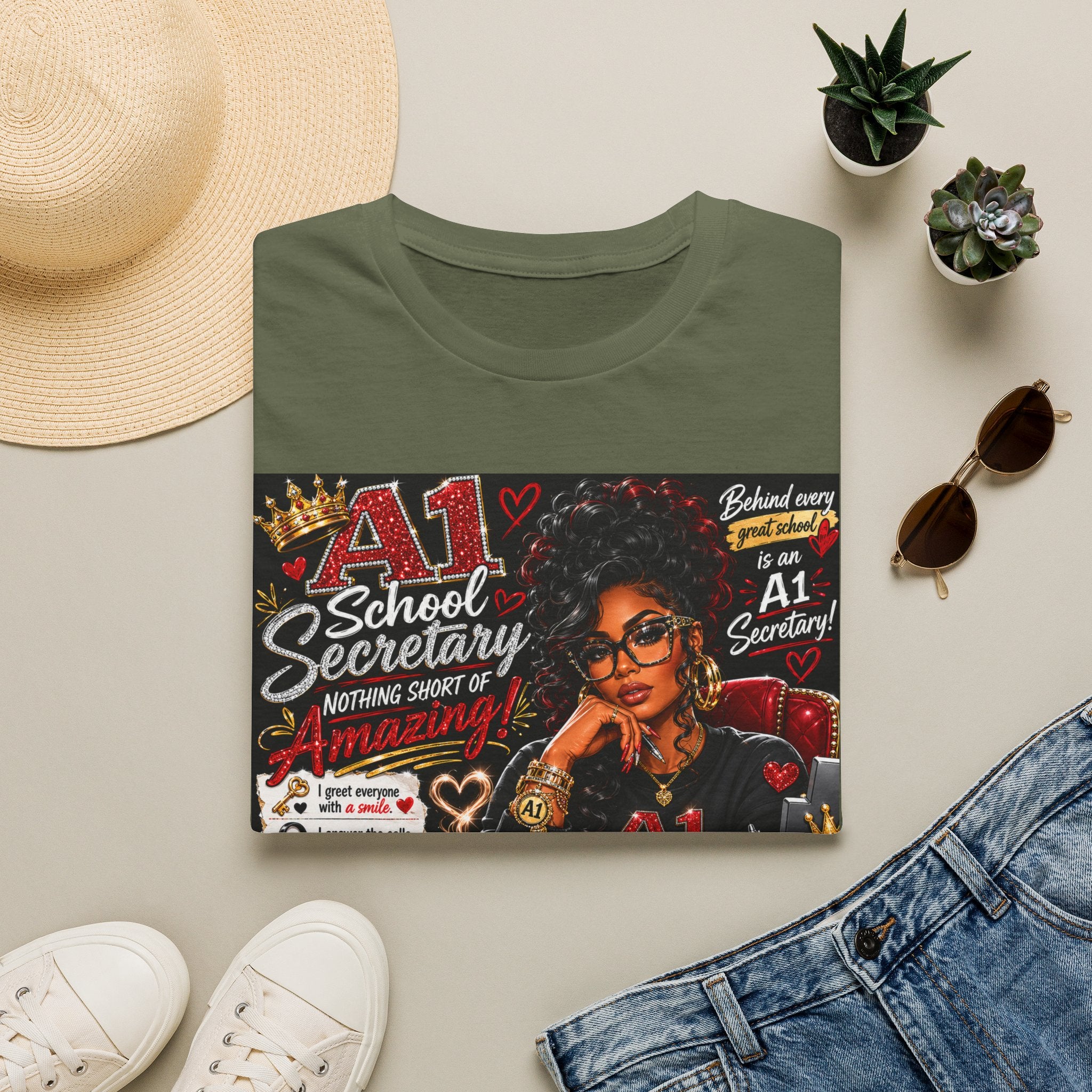A1 School Secretary Graphic T-Shirt — Nothing Short of Amazing