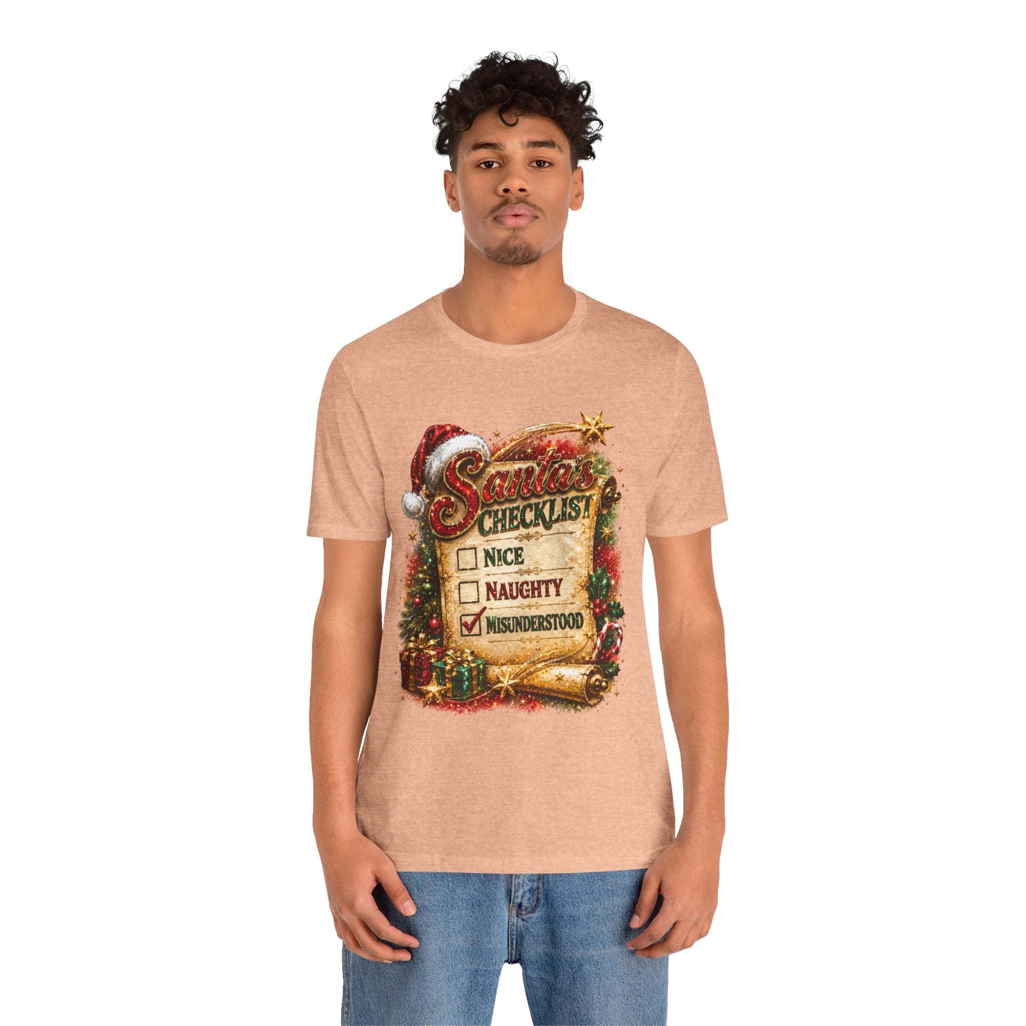 Santa's Checklist: Misunderstood – Funny Christmas T-Shirt