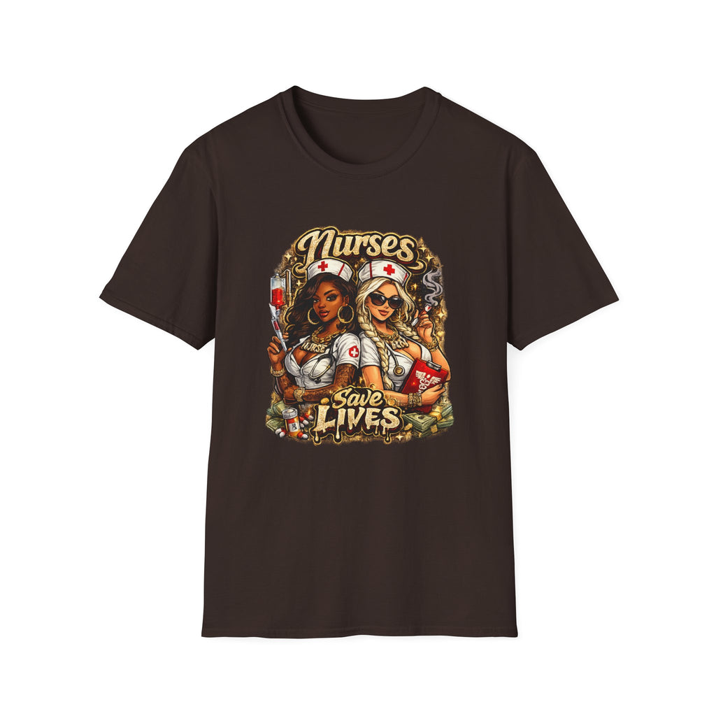 Nurses Save Lives T-Shirt | Nurse Appreciation Gift | Bold Nurse Graphic Tee