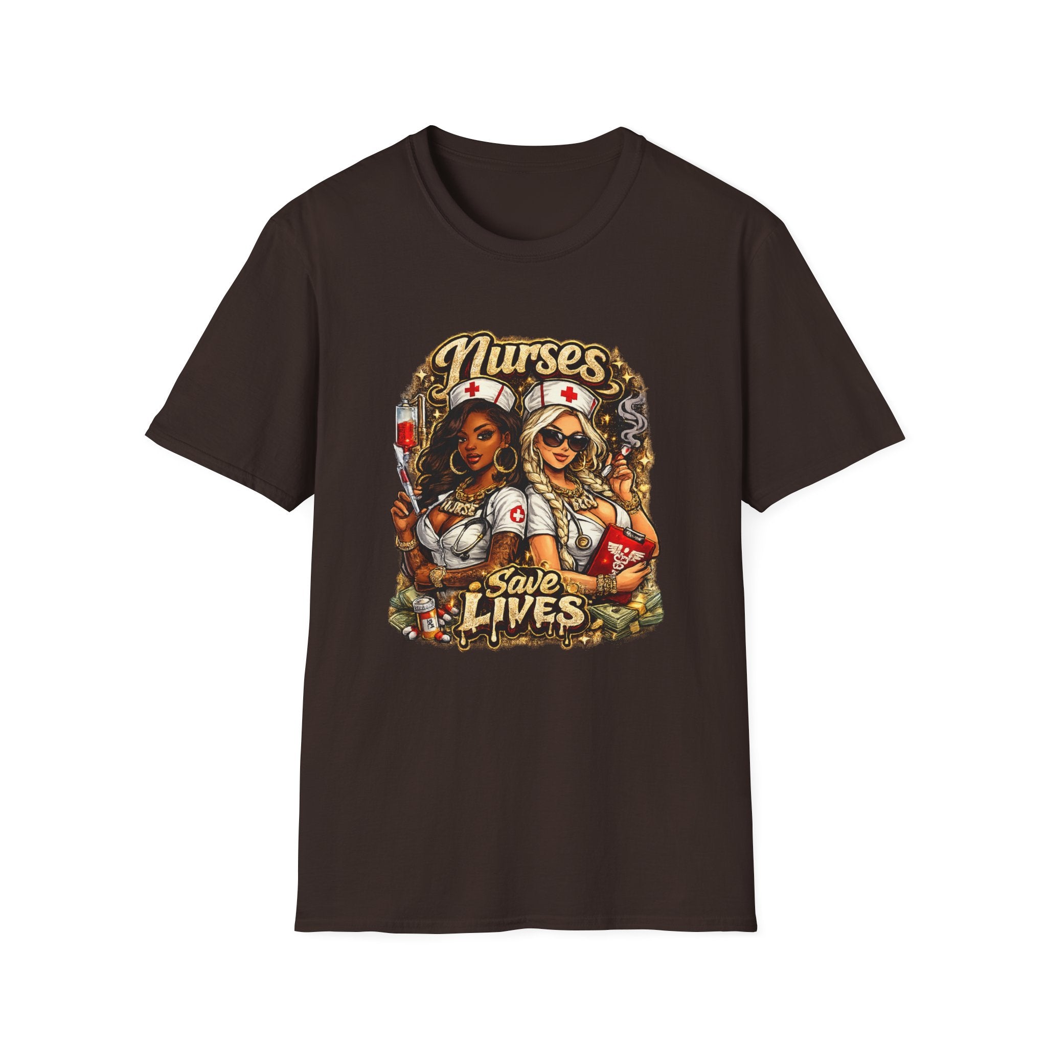 Nurses Save Lives T-Shirt | Nurse Appreciation Gift | Bold Nurse Graphic Tee