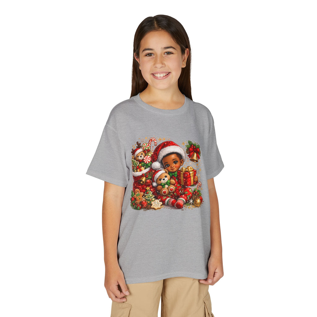 Black Boy Christmas Shirt – Melanin Kids Holiday Tee | Christmas Gift for Boys