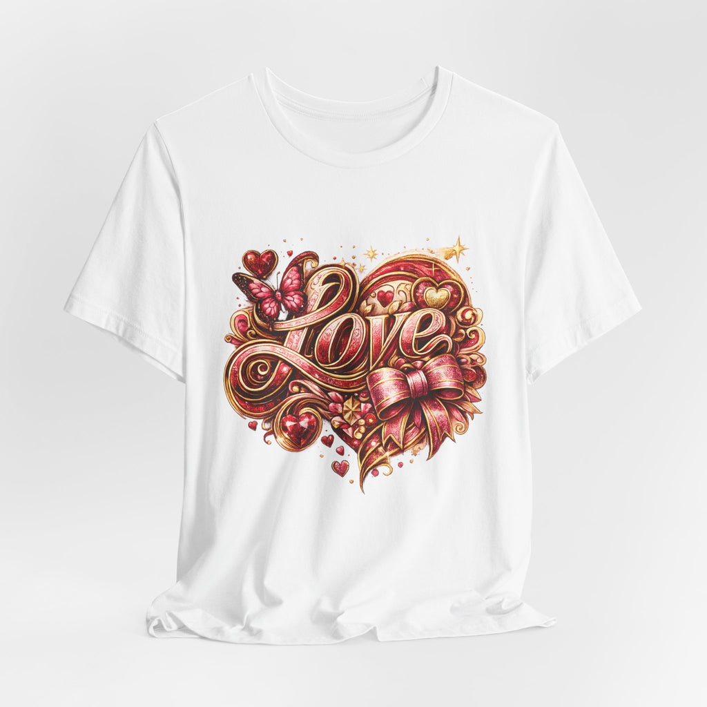 Love – Butterfly & Bow Valentine's Day T-Shirt