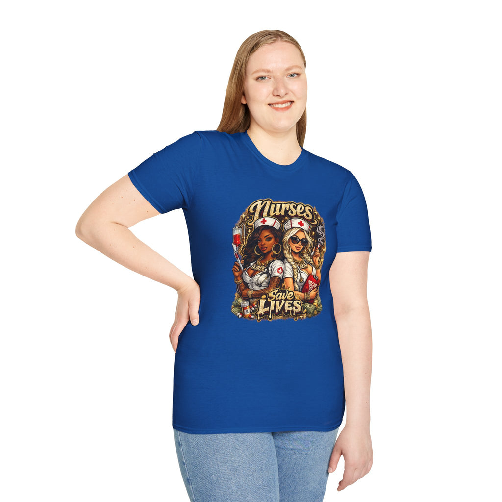 Nurses Save Lives T-Shirt | Nurse Appreciation Gift | Bold Nurse Graphic Tee