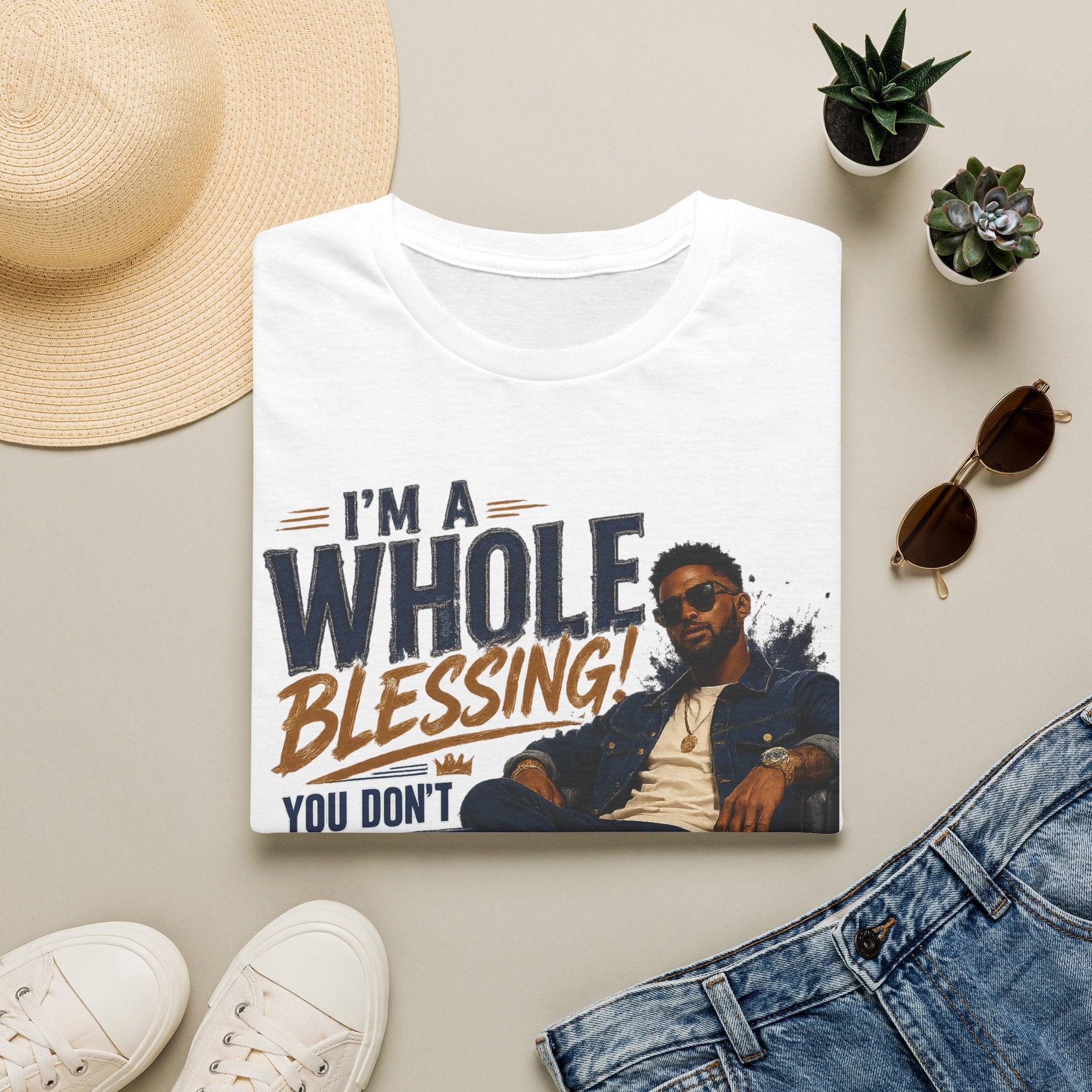 I'm A Whole Blessing T-Shirt — Inspirational Faith Graphic Tee