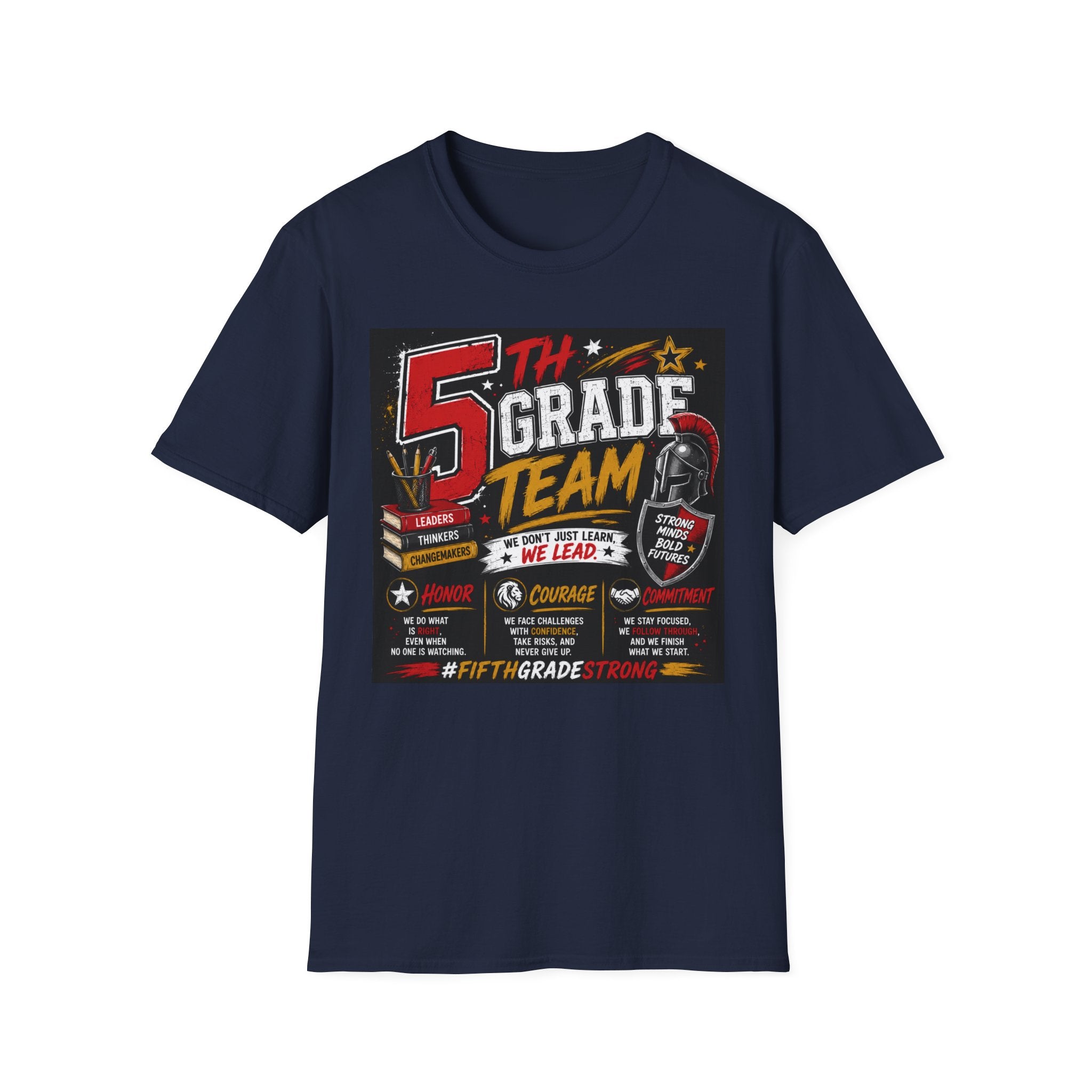 5th Grade Team T-Shirt — Retro School Spirit Design