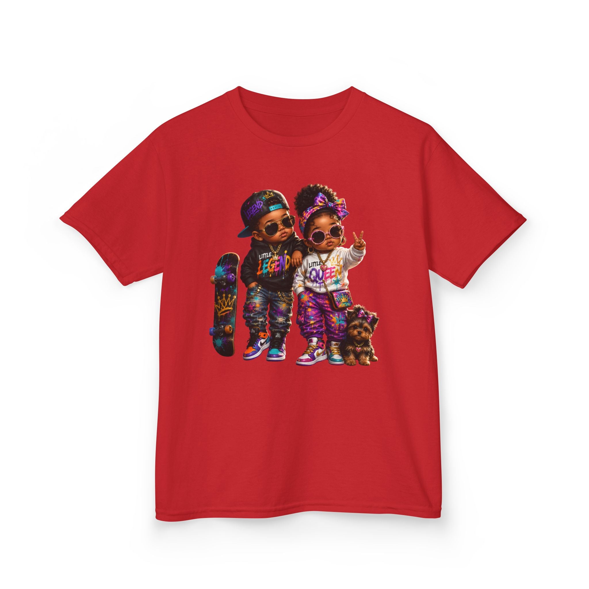 Little Legend & Little Queen T-Shirt | Back to School Hip Hop Kids Graphic Tee | Urban Streetwear Shirt