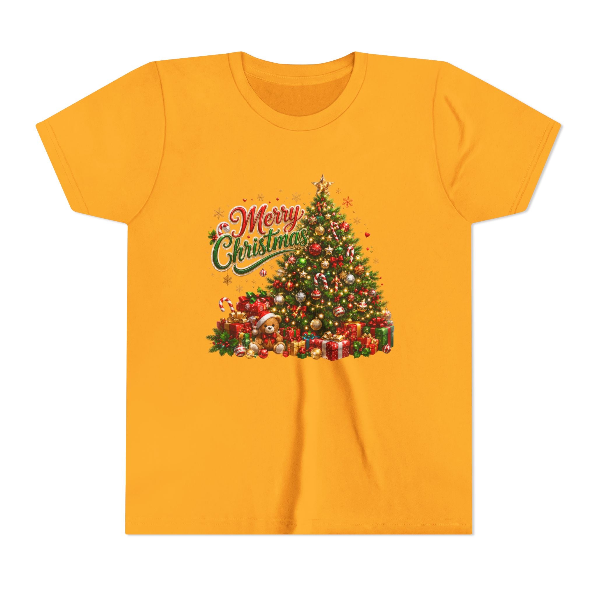 Merry Christmas Tree Shirt – Classic Holiday Tee | Christmas Gift for Kids and Famil
