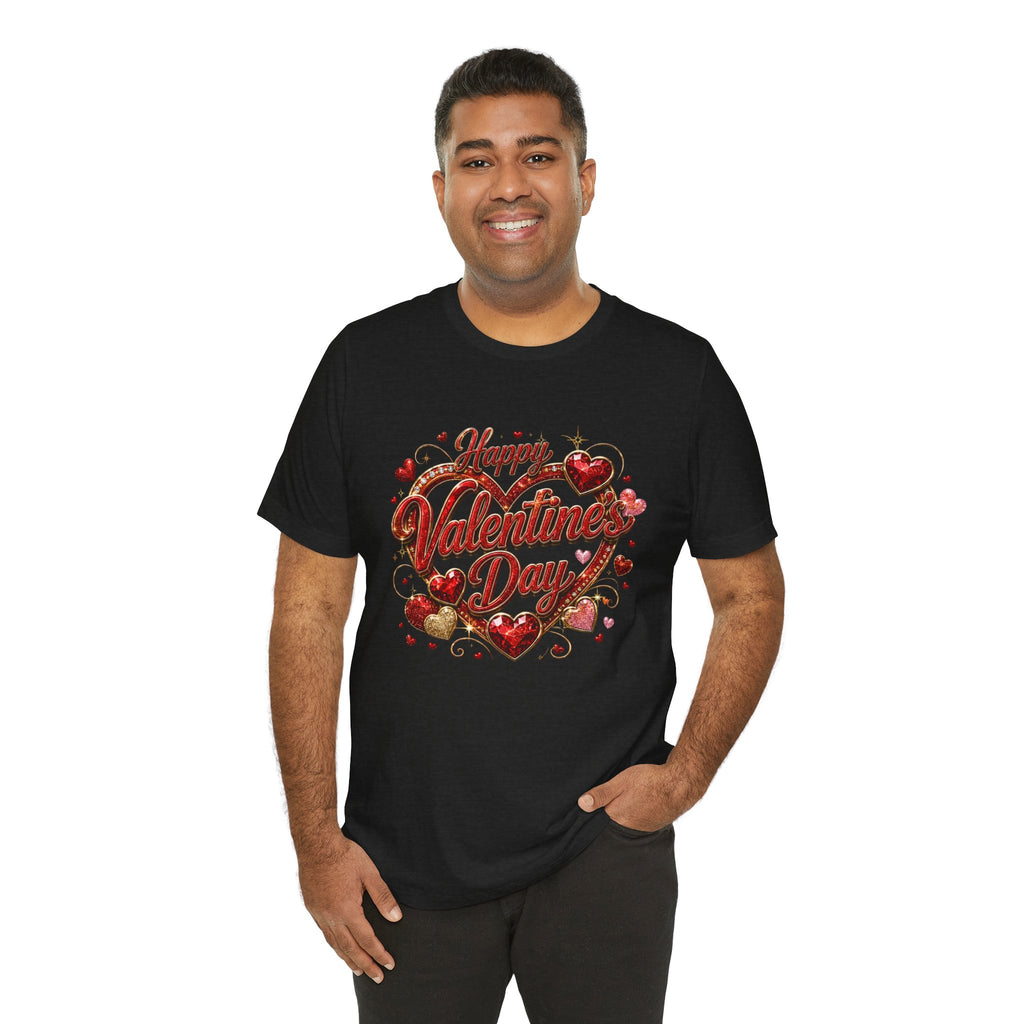 Happy Valentine's Day Glam Heart T-Shirt