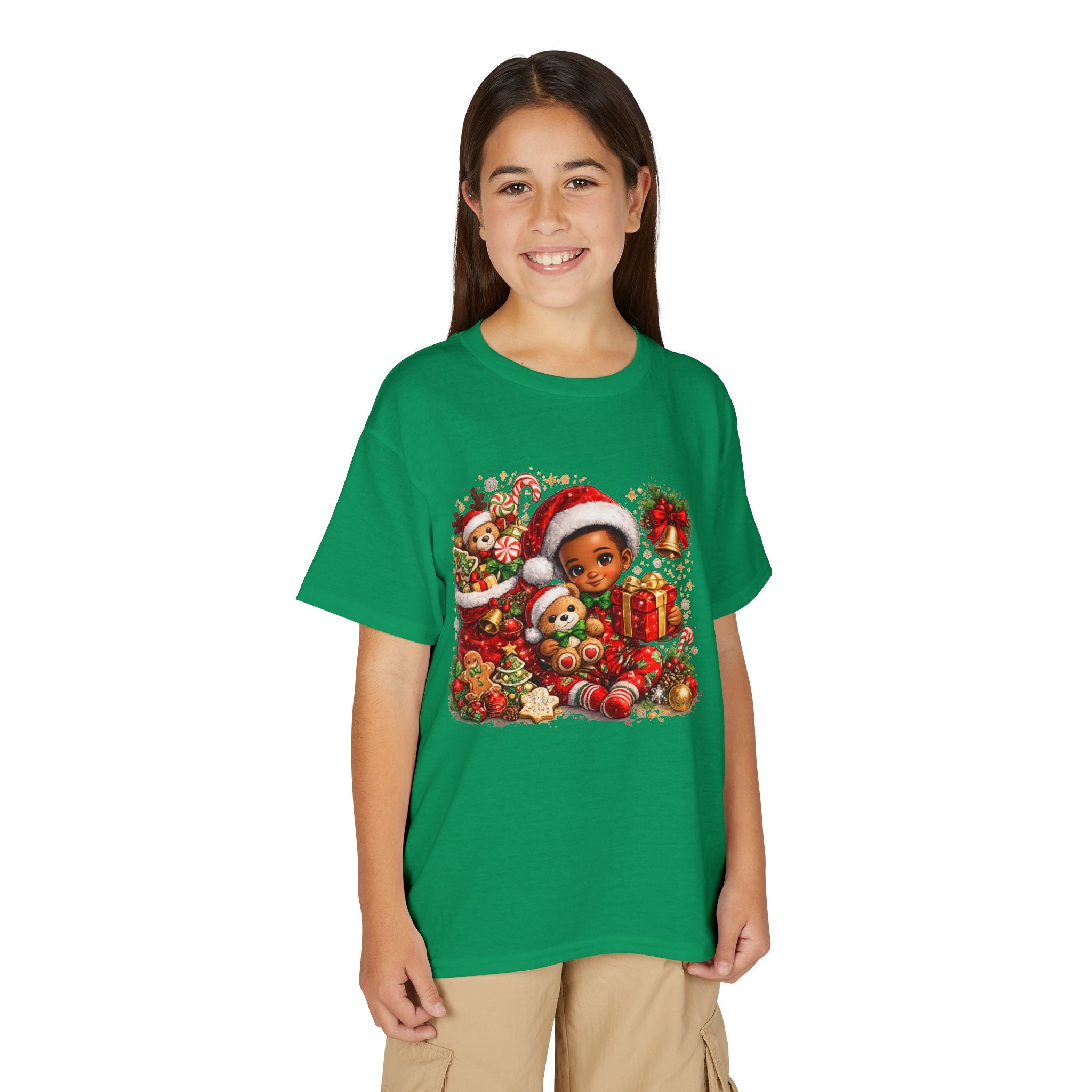 Black Boy Christmas Shirt – Melanin Kids Holiday Tee | Christmas Gift for Boys