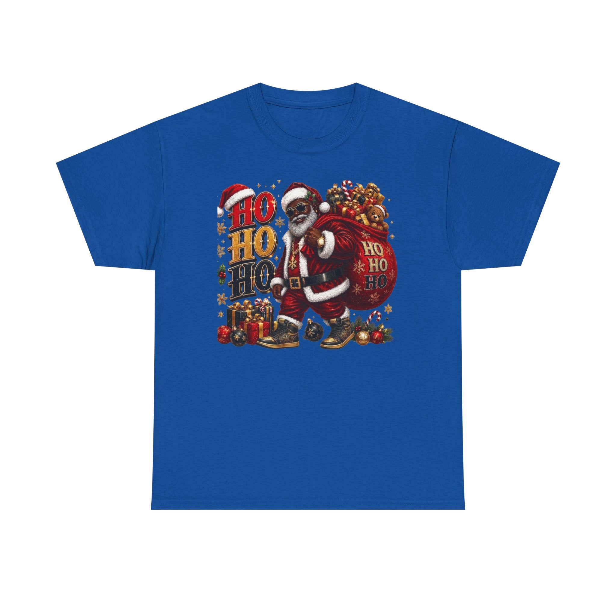 Black Santa Ho Ho Ho Shirt – Melanin Christmas Tee | Holiday Gift for Himz xc