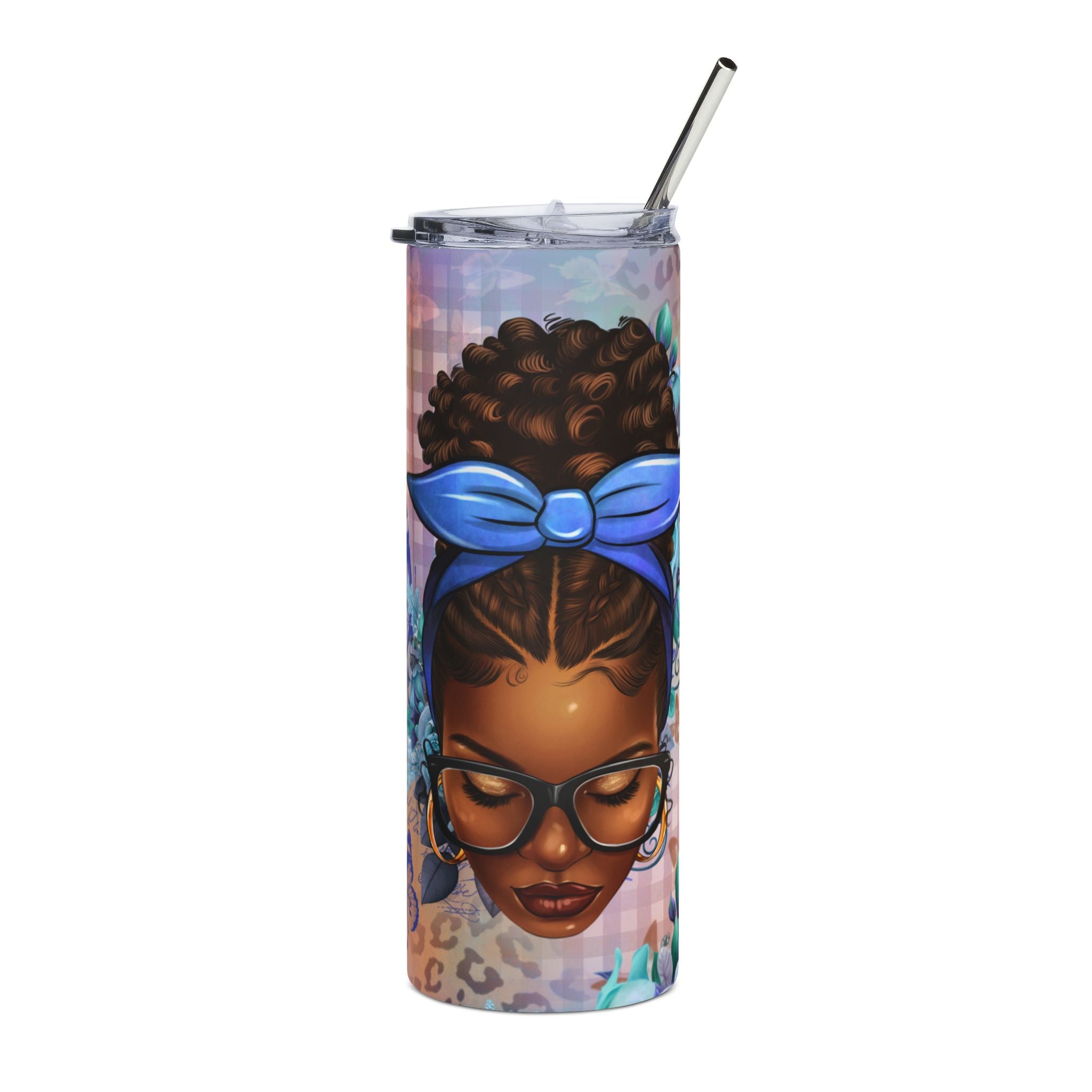 Black Girl Magic 20oz Stainless Steel Tumbler — Inspirational Affirmation Travel Cup