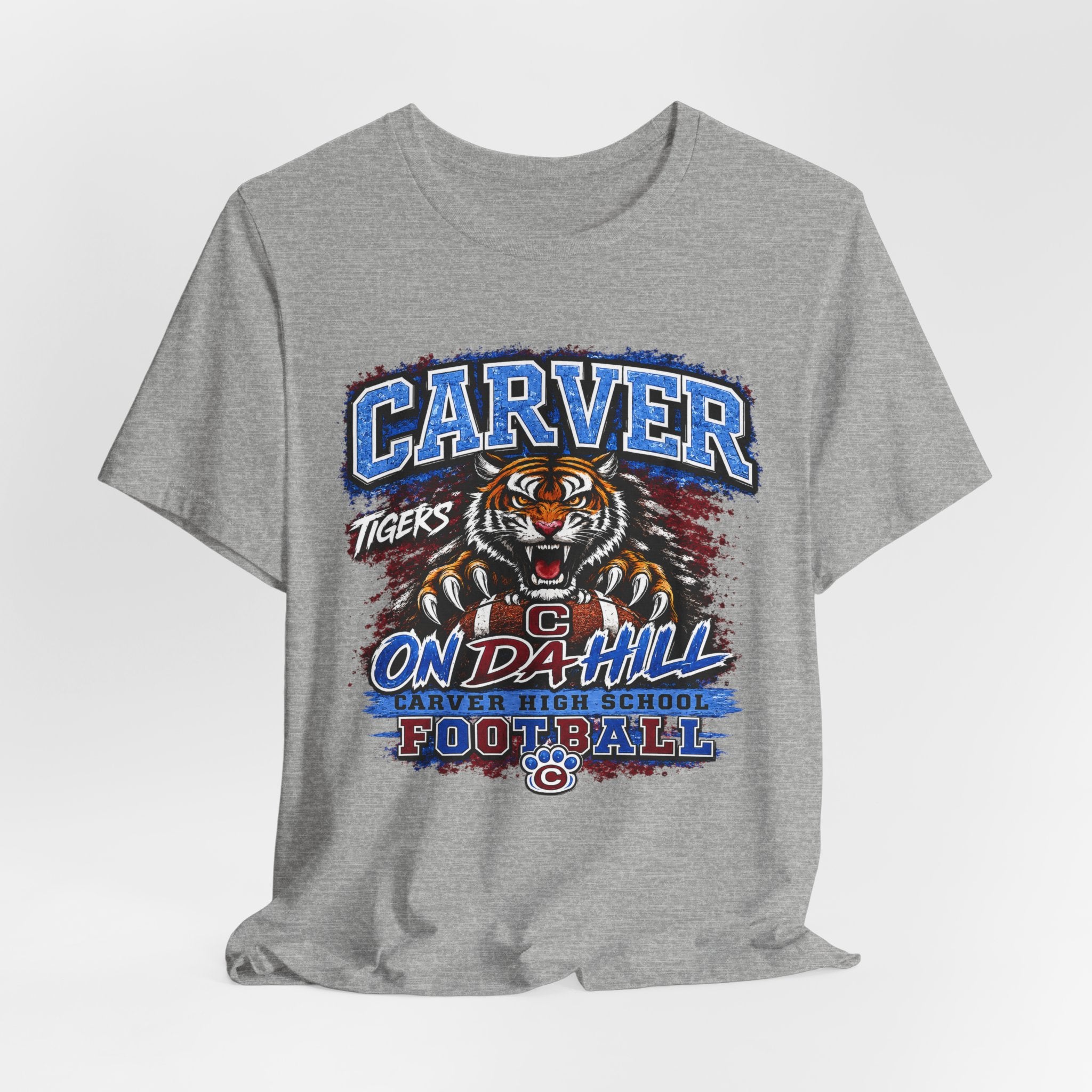 Carver Tigers On Da Hill T-Shirt | Carver High School Football Graphic Tee