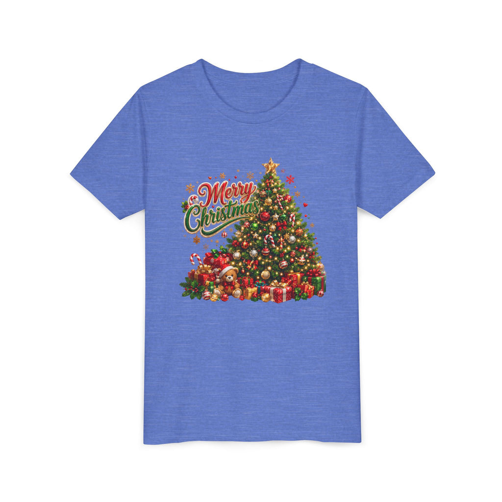 Merry Christmas Tree Shirt – Classic Holiday Tee | Christmas Gift for Kids and Famil