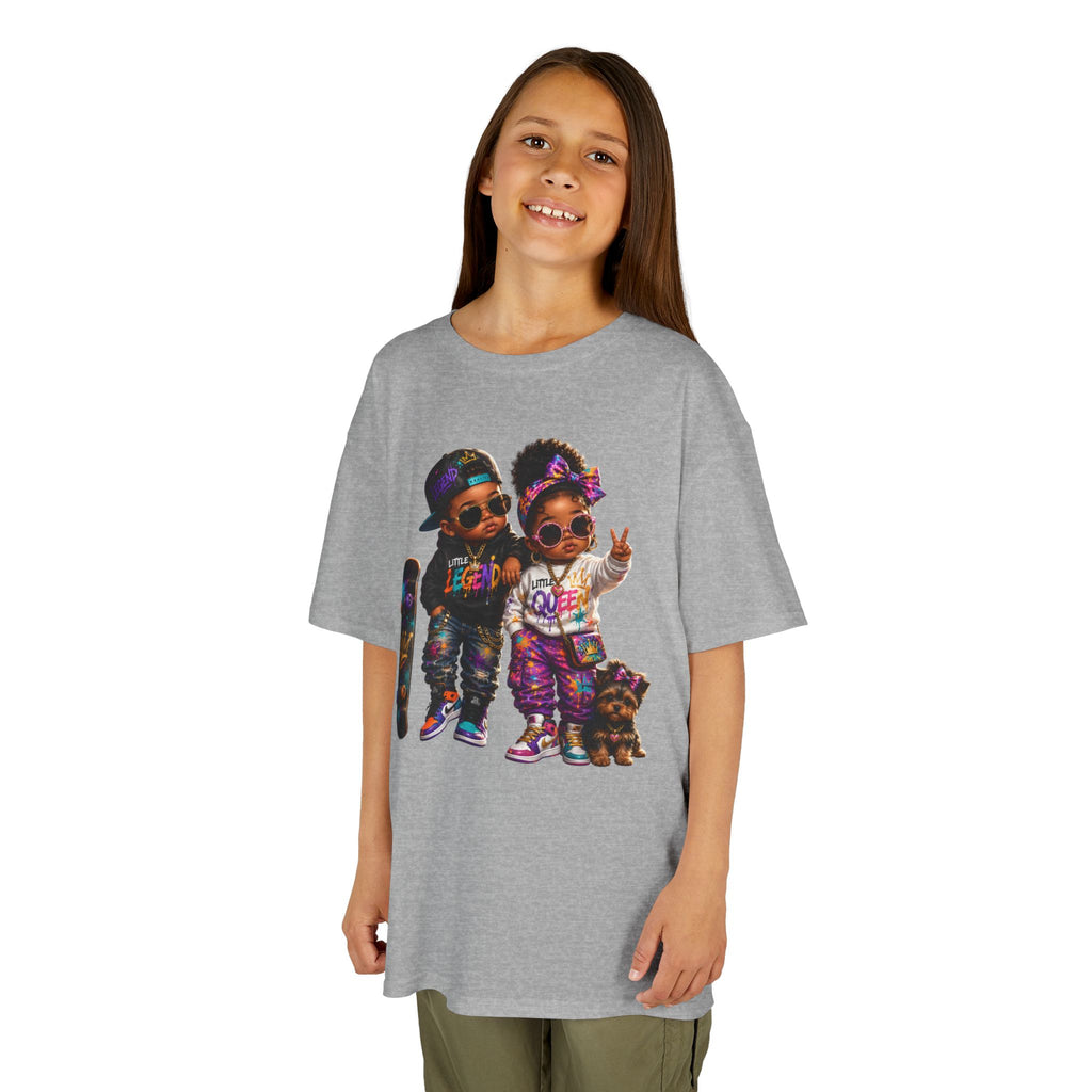 Little Legend & Little Queen T-Shirt | Back to School Hip Hop Kids Graphic Tee | Urban Streetwear Shirt